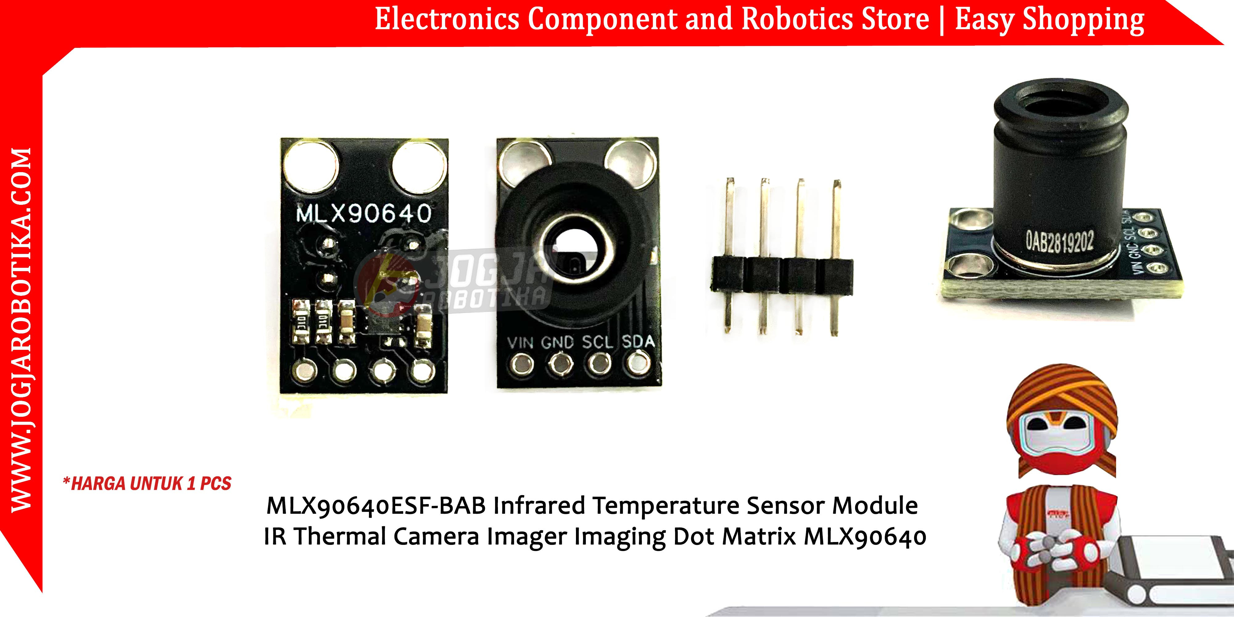 MLX90640ESF-BAB Infrared Temperature Sensor Module IR Thermal Camera Imager Imaging Dot Matrix MLX90640