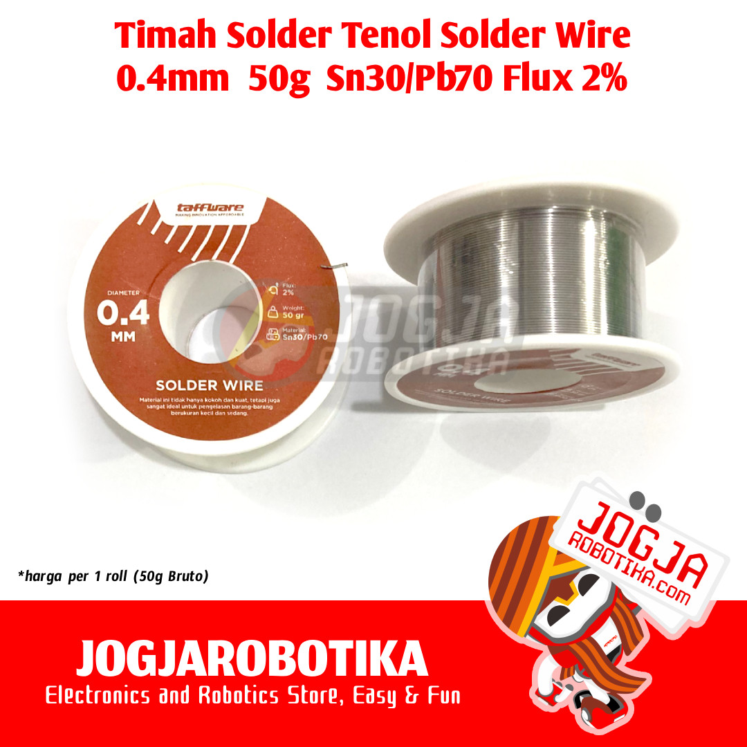 TIMAH SOLDER 0.4MM TENOL SOLDER WIRE 50G SN30/PB70 FLUX 2%