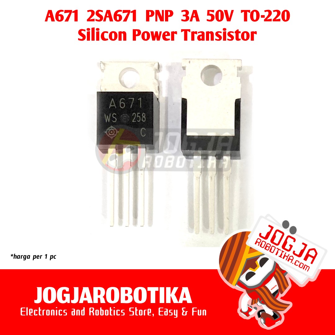 Transistor A671 2SA671 PNP TO-220 3A 50V Silicon Power Transistor