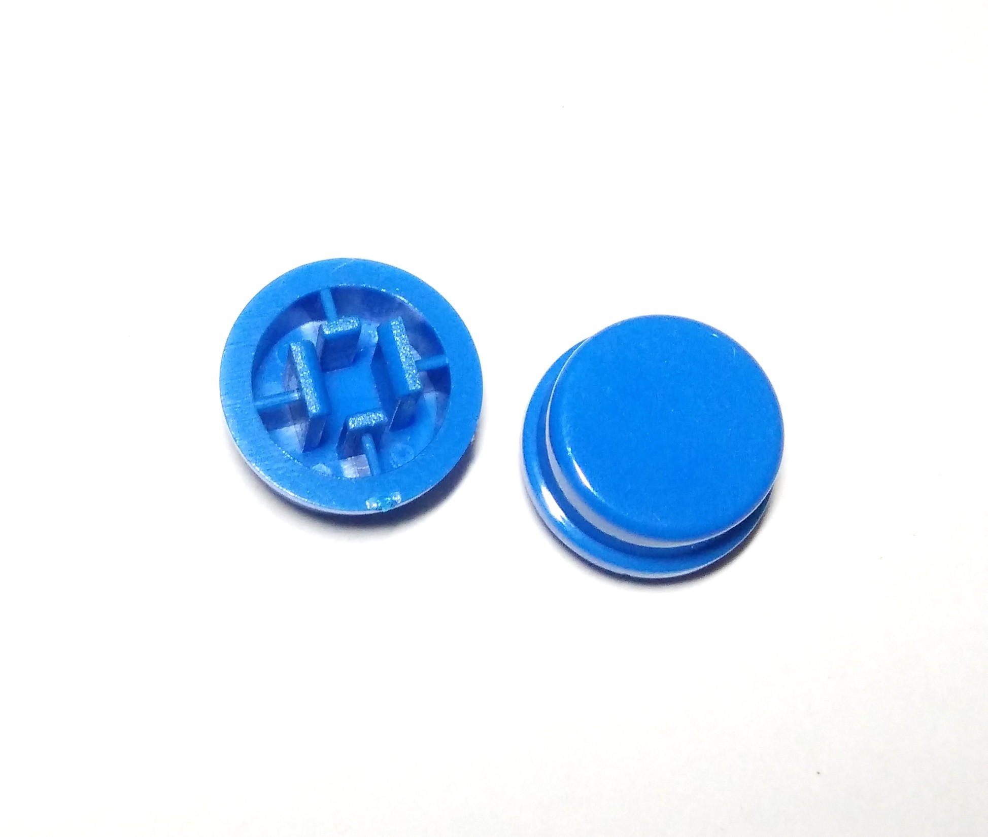 Knop/Cap Push Button 4 kaki 12x12x7.3mm-Biru