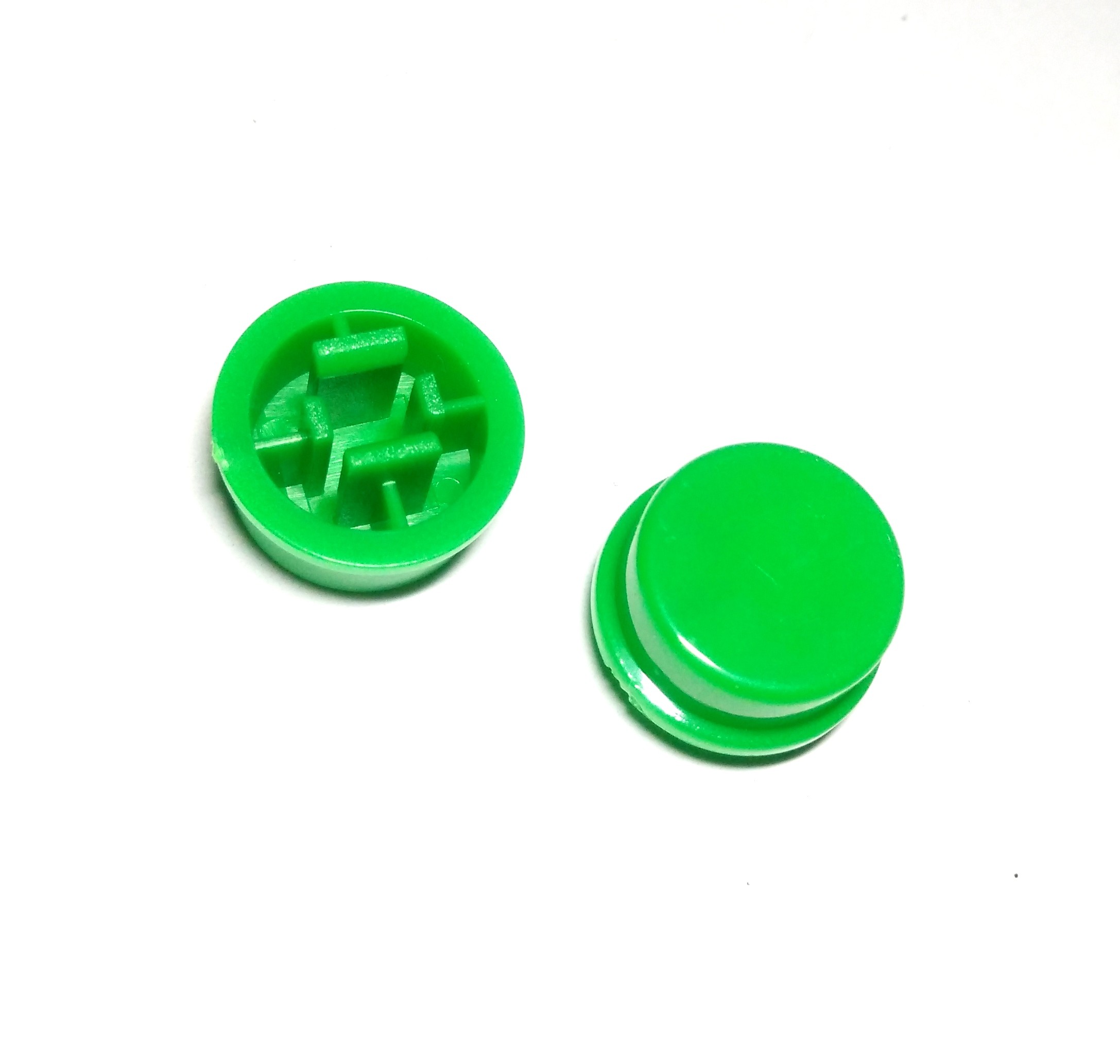 Knop/Cap Push Button 4 kaki 12x12x7.3mm-Hijau
