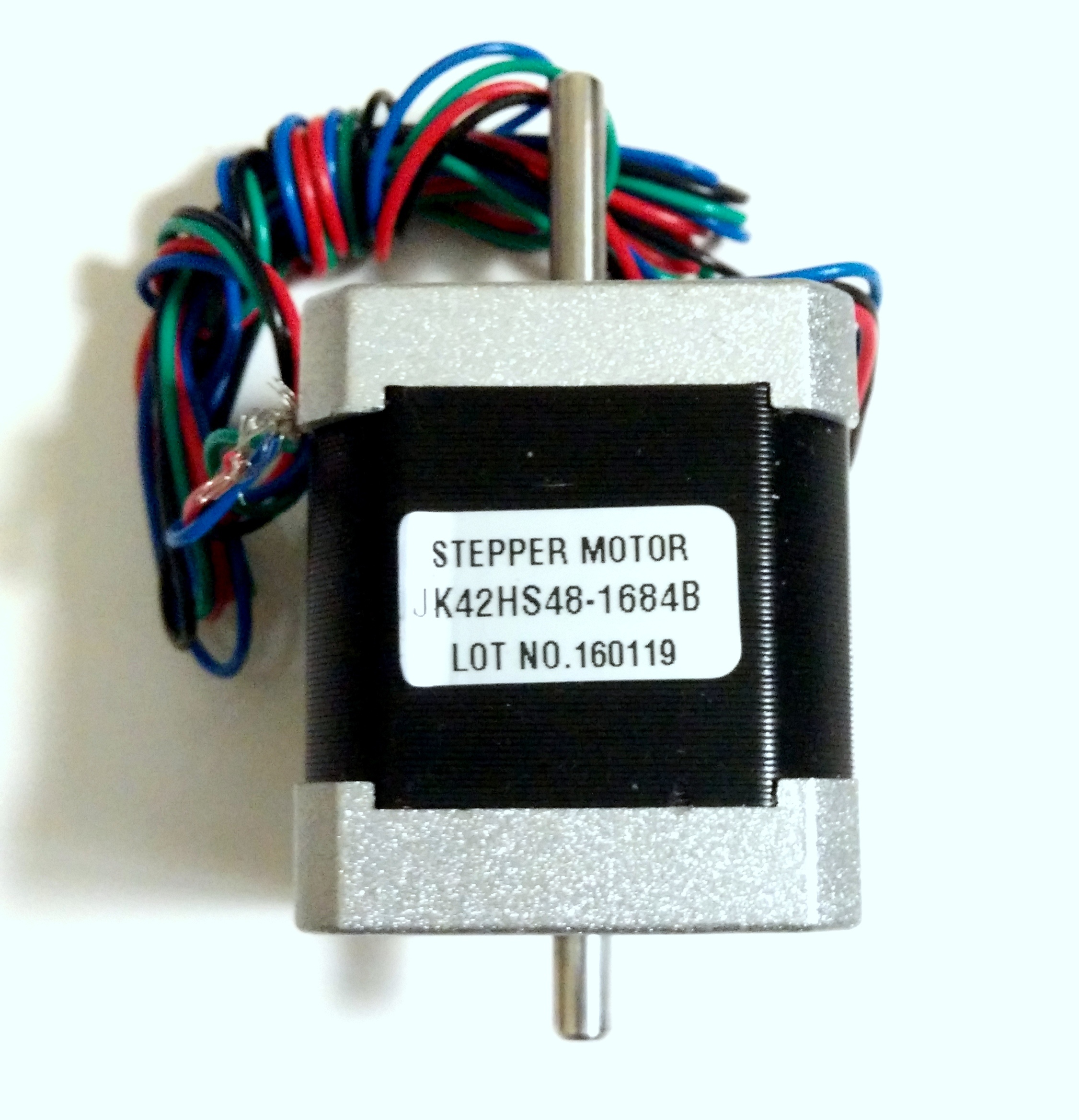1.8° 48mm NEMA 17 2 Phase Hybird Stepper Motor JK42HS48-1684B Double Shaft