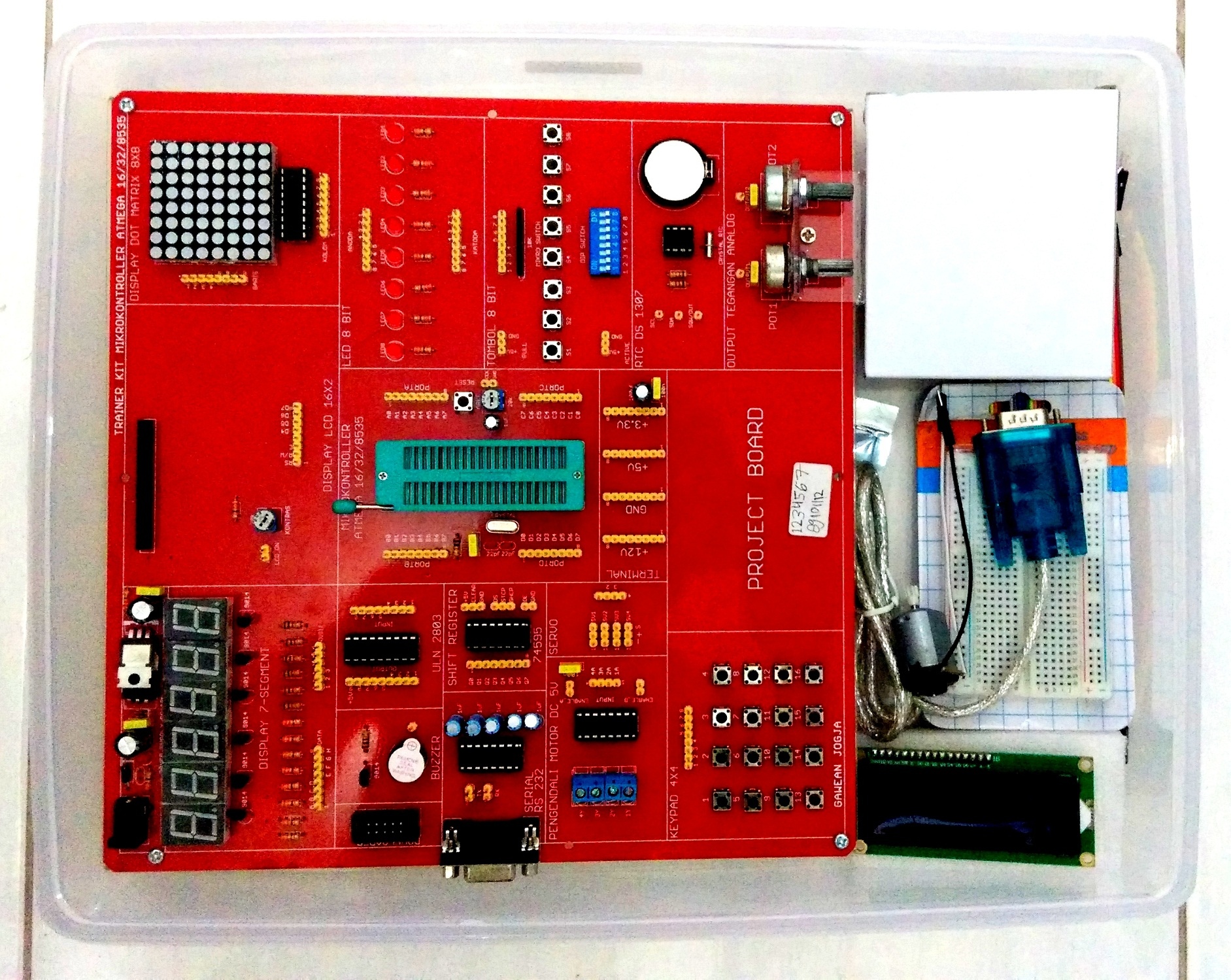 Trainer Mikrokontroler ATmega16 ATmega32 ATmega8535 Paket Ekonomis