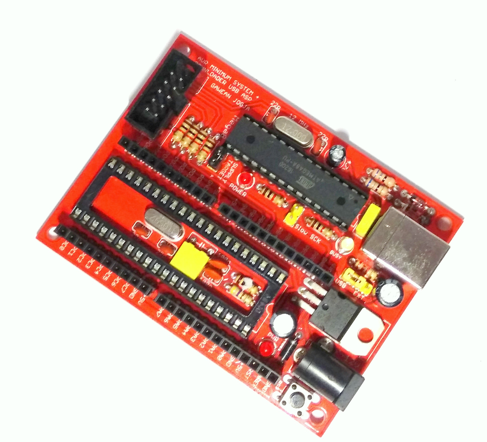 Sistem Minimum AVR DIP-40 dan Downloader USB-ASP