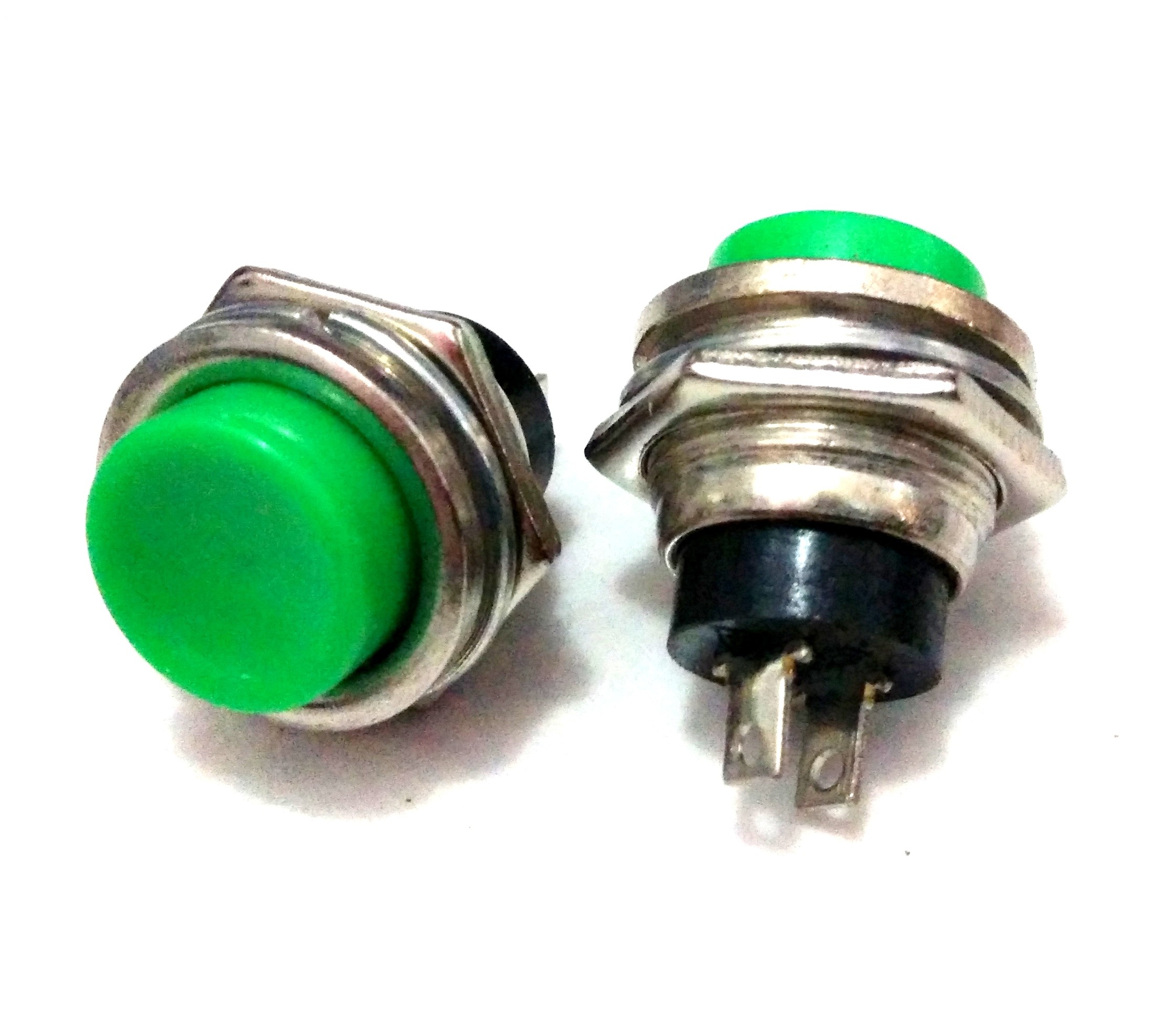 PUSH BUTTON DS-212 3A 125V 16mm-Green