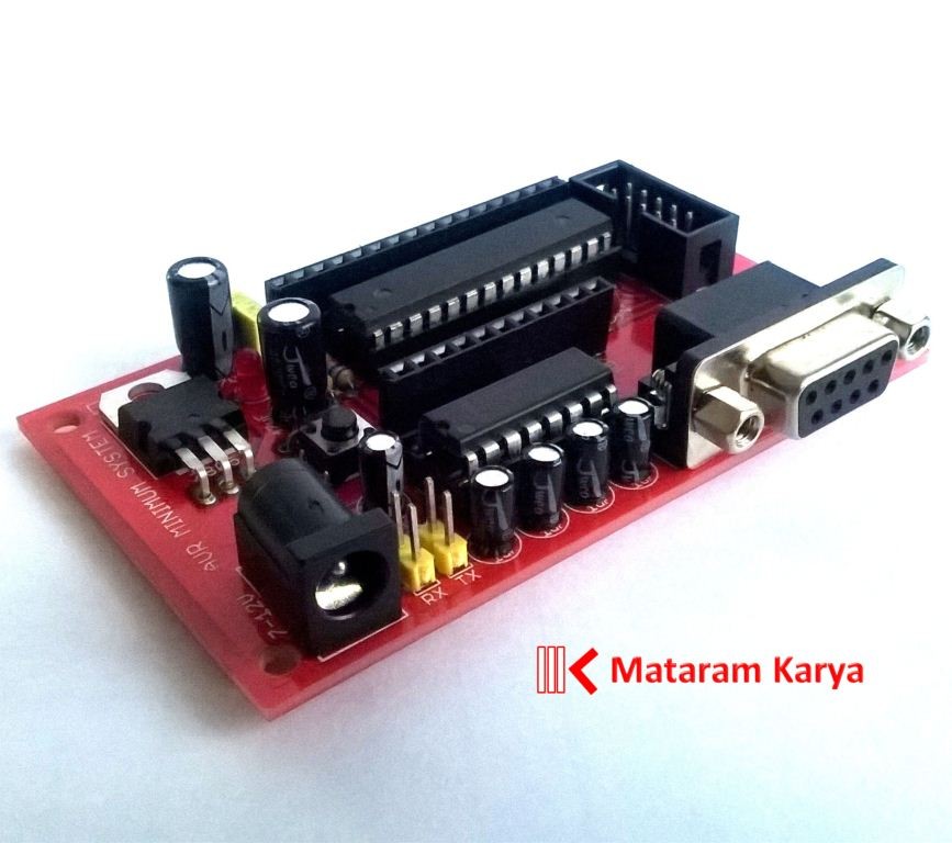 Sistem Minimum DIP-28 & Serial RS232 DB9