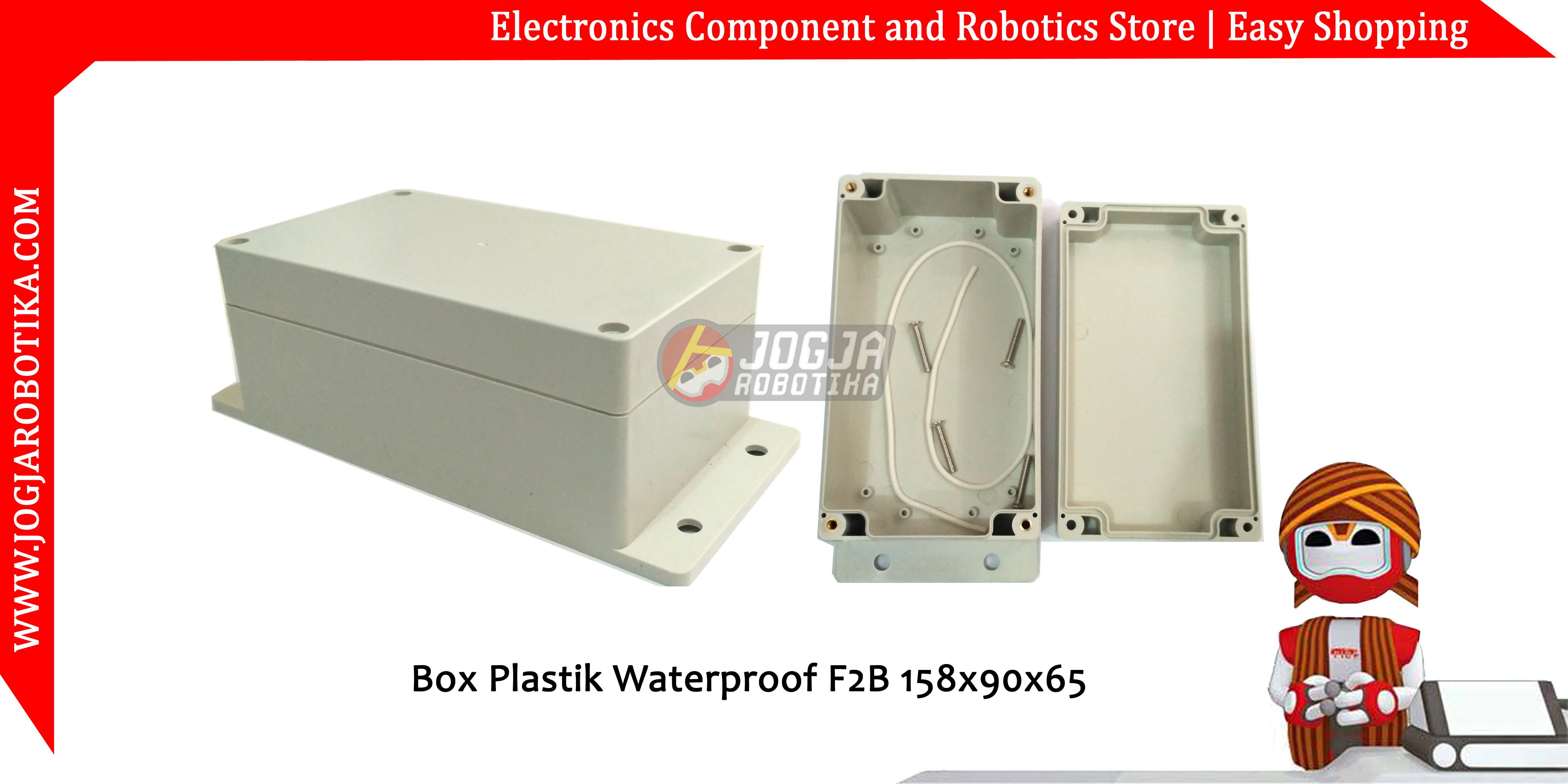 Box Plastik Waterproof F2B 158x90x65