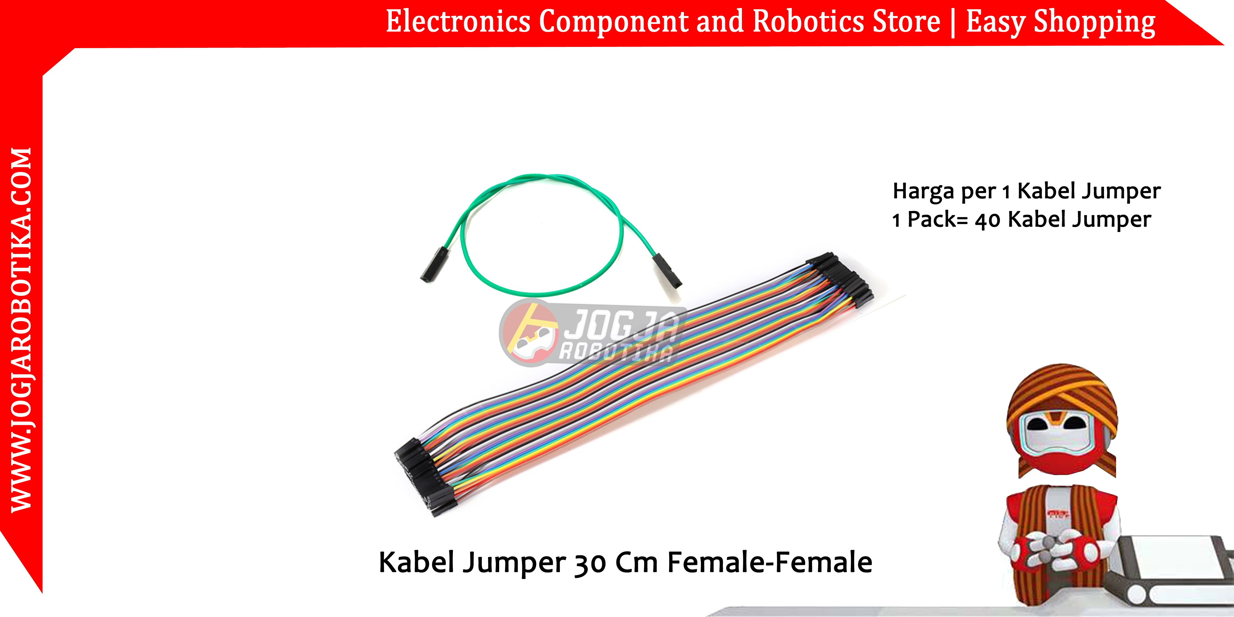 Kabel Jumper 30 Cm Female-Female Ecer 1pcs