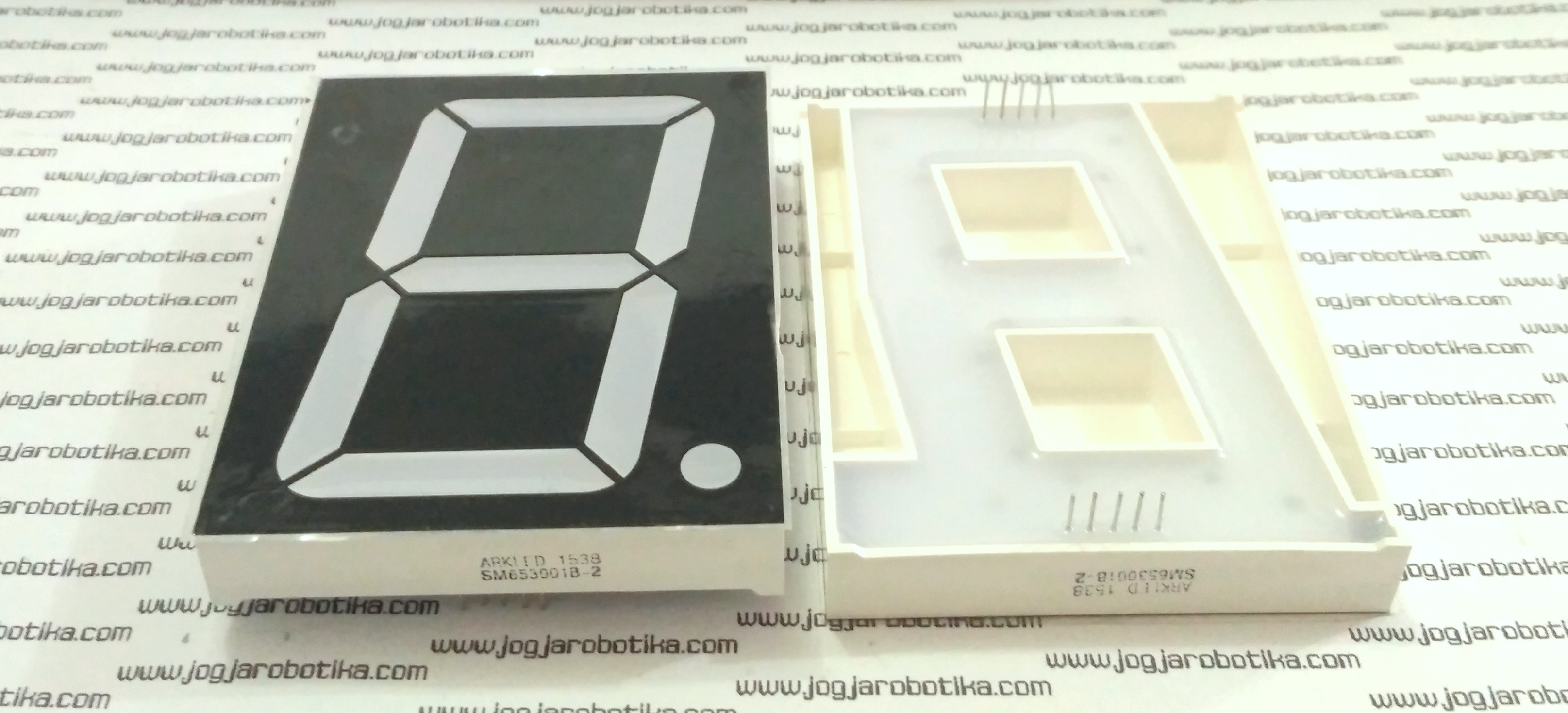 SEVEN SEGMENT BIRU 3 INCH SM653001B 7 SEGMEN COMMON ANODA