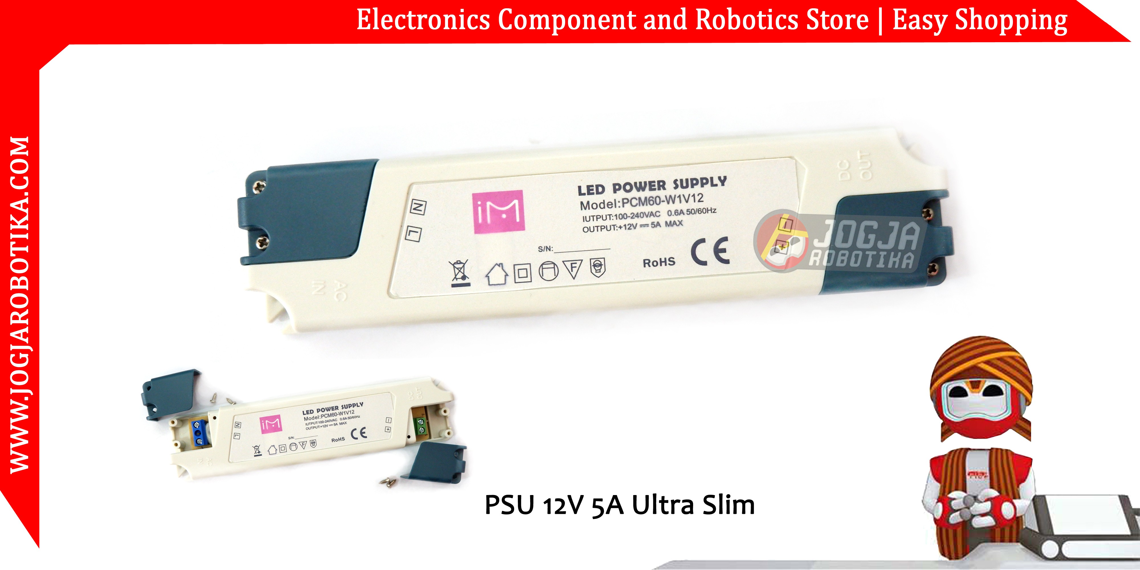 PSU 12V 5A Ultra Slim