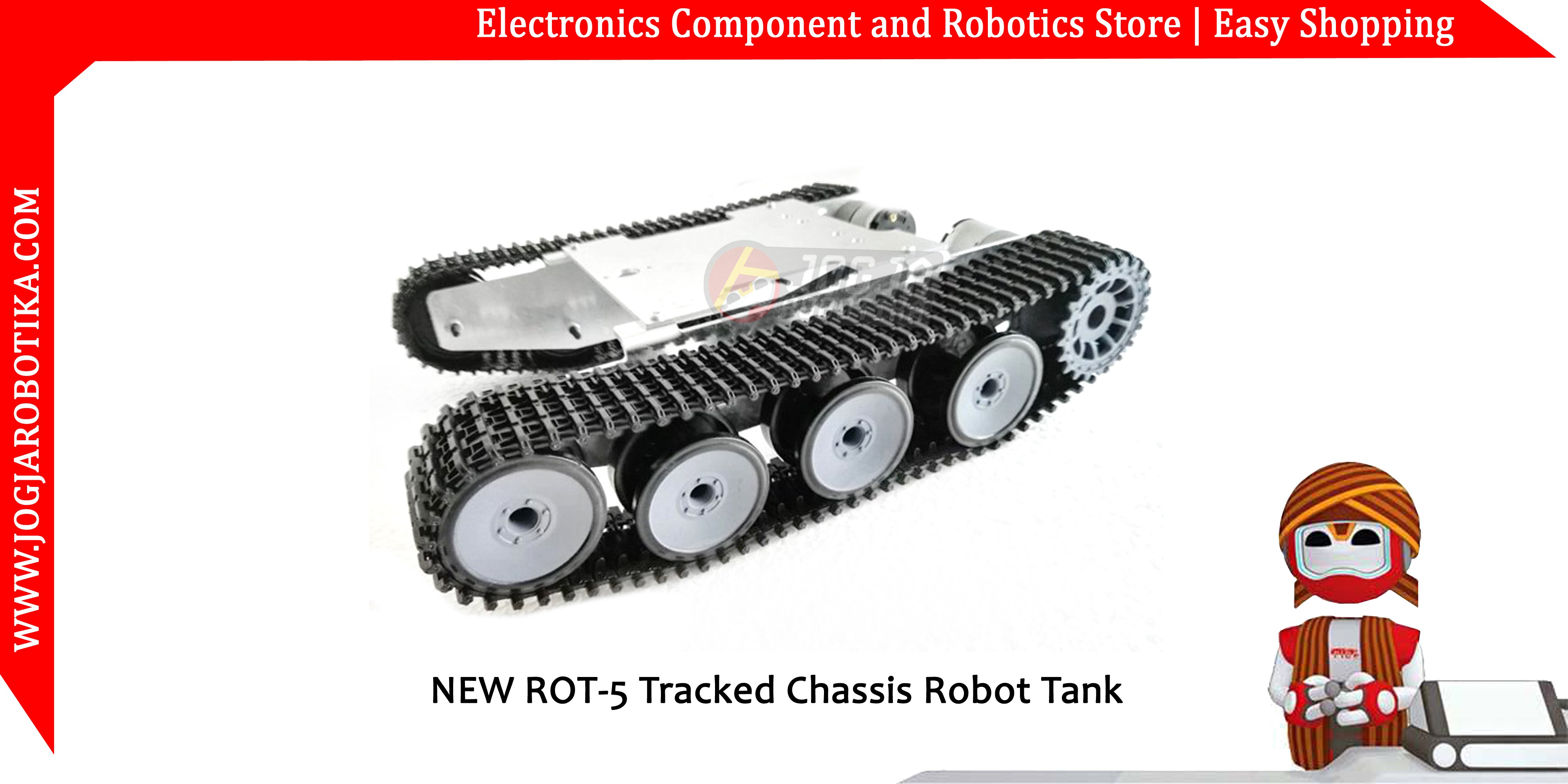 NEW ROT-5 Tracked Chassis Robot Tank