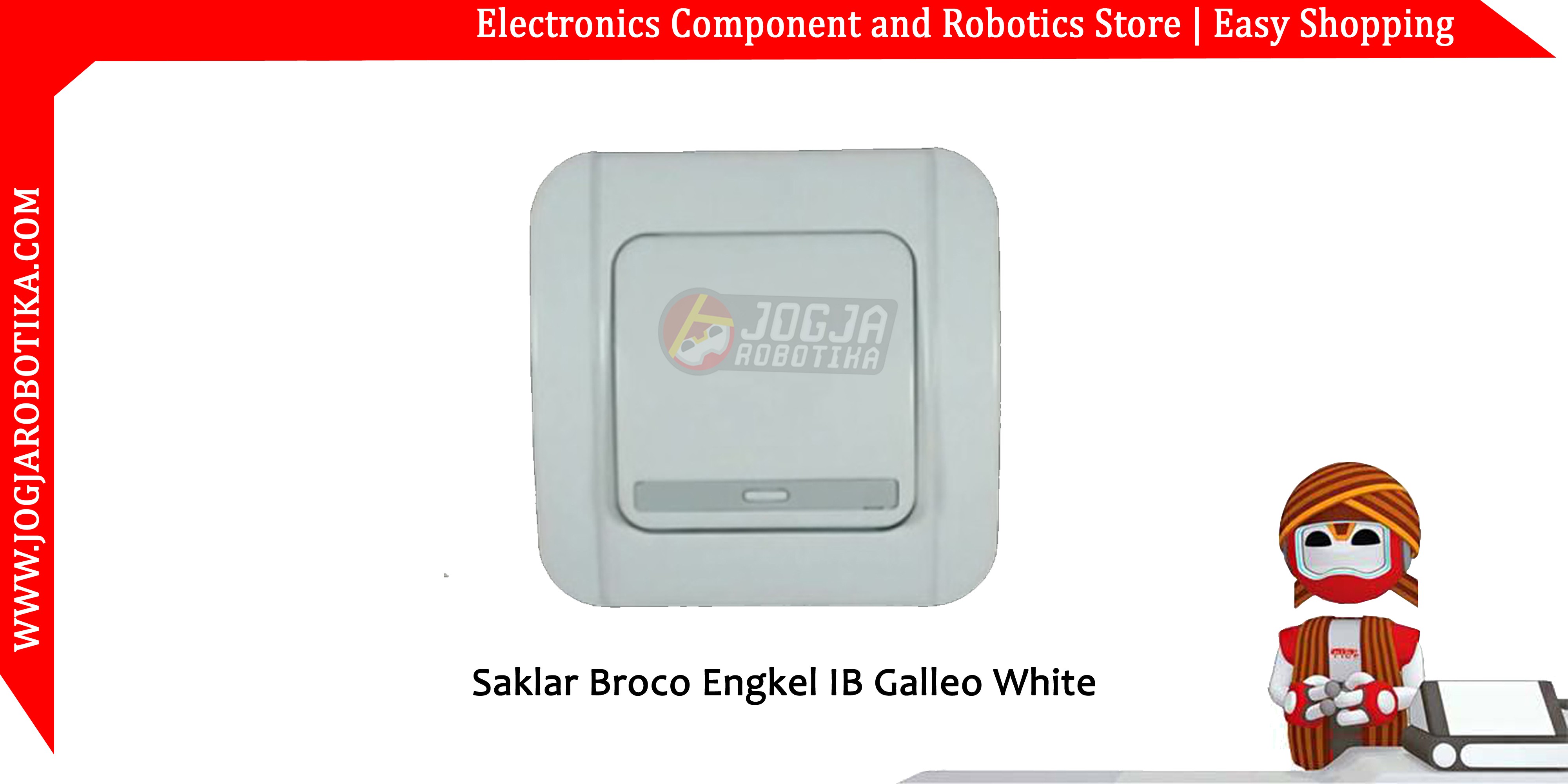 Saklar Engkel IB Galeo white