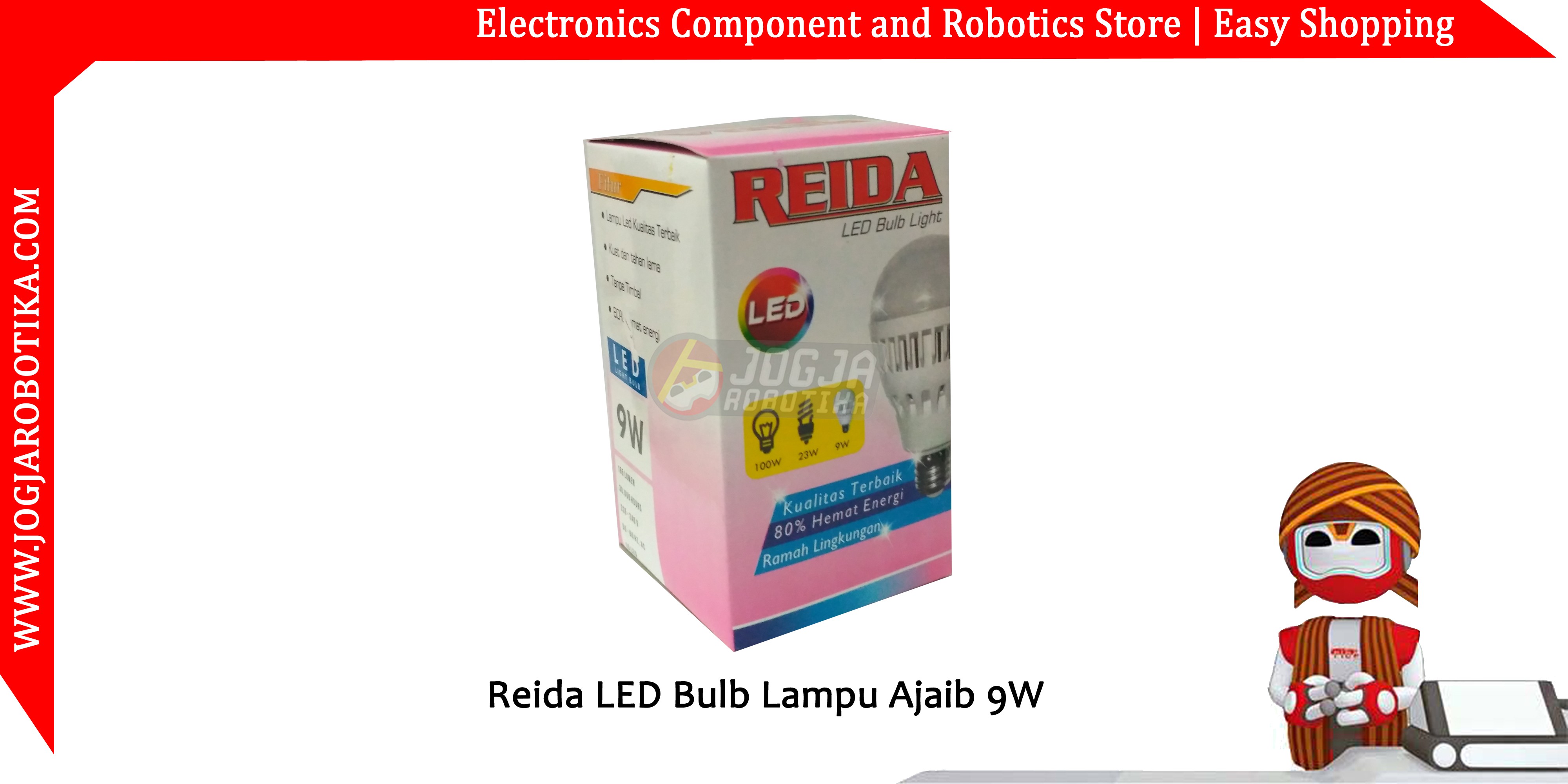 Reida LED Bulb Lampu Ajaib 9W