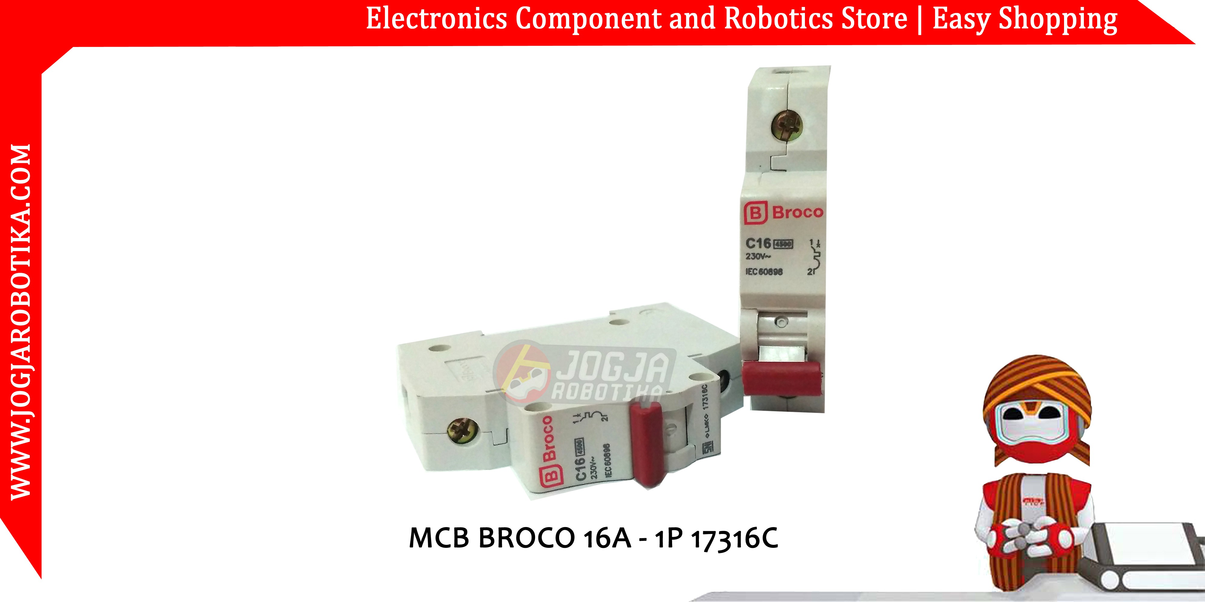 MCB BROCO 16A - 1P 17316C