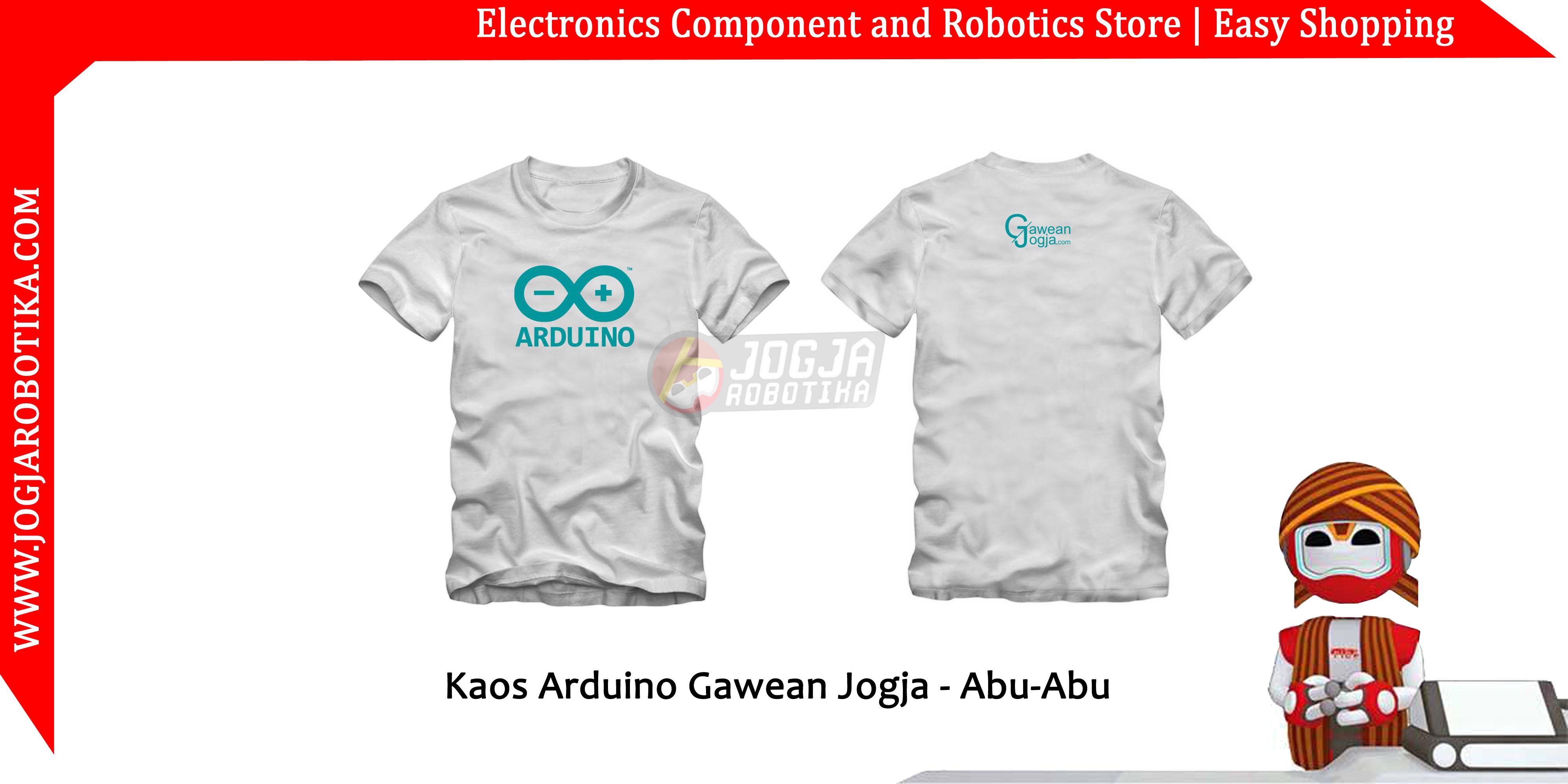 Kaos Arduino Gawean Jogja - Abu-Abu