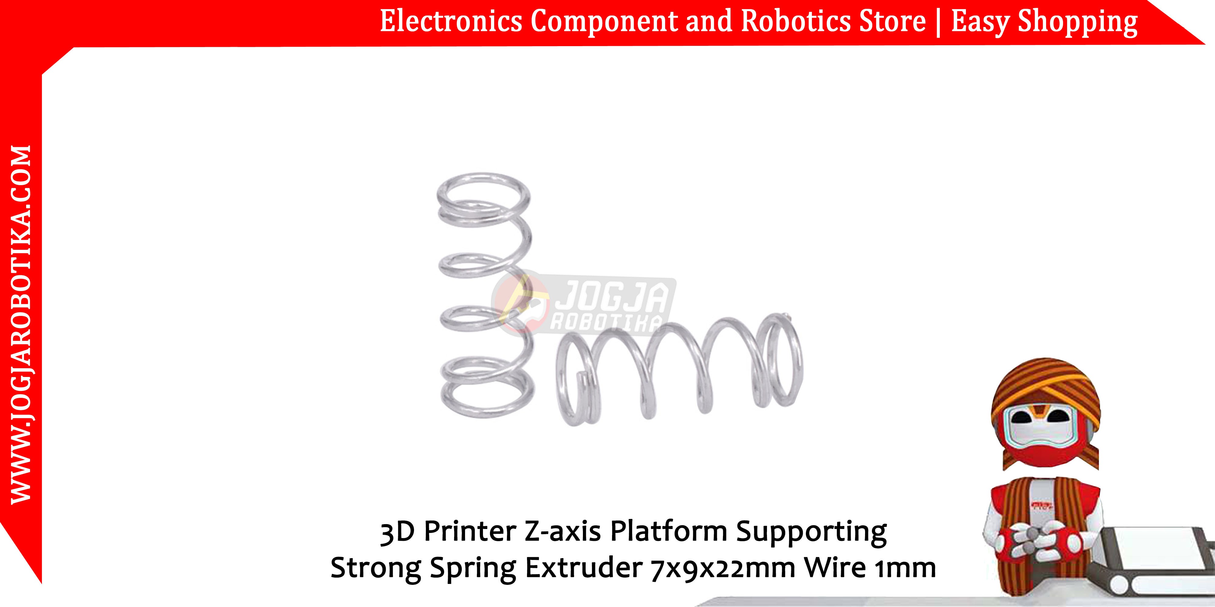3D Printer Z-axis Platform Supporting Strong Spring Extruder 7x9x22mm Wire 1mm