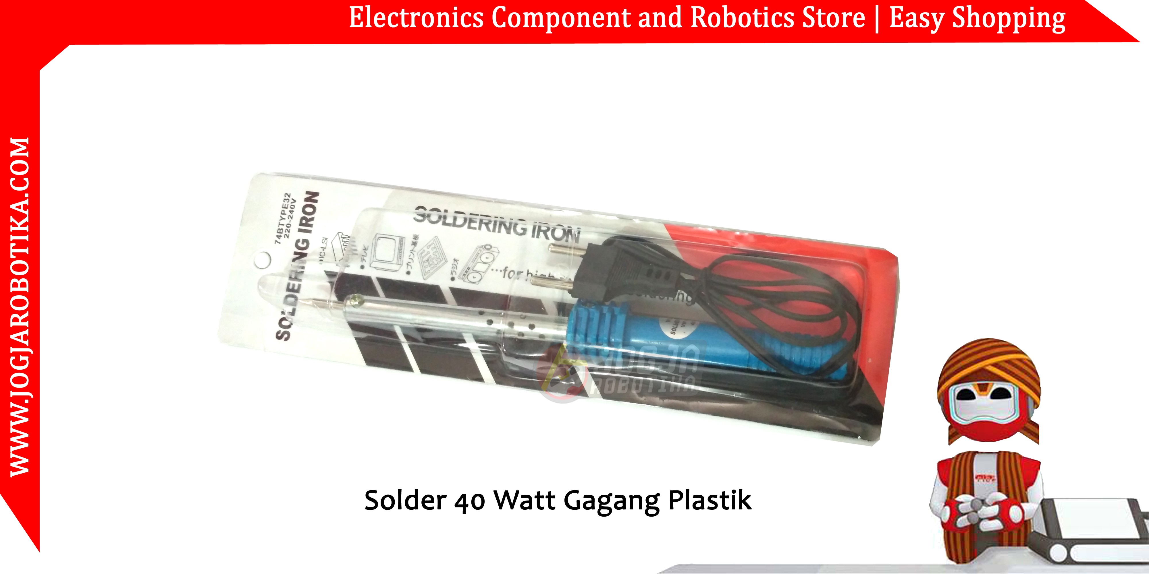 Solder 40 Watt Gagang Plastik