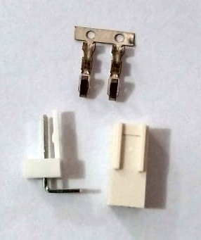 White Housing 2 Pin tipe L (kaki siku)