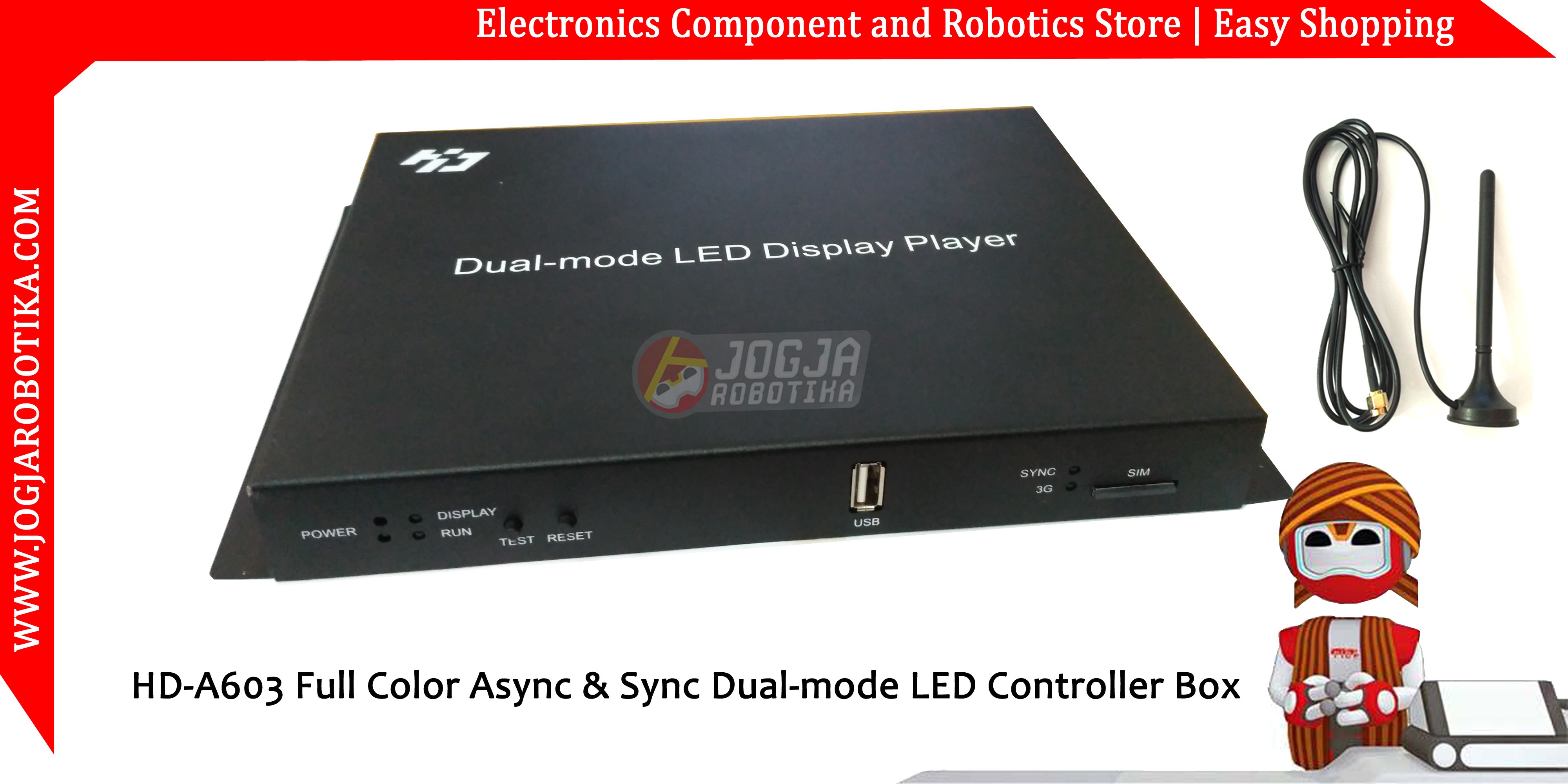 HD-A603 WIFI Full Color Async & Sync Dual-mode LED Controller Box