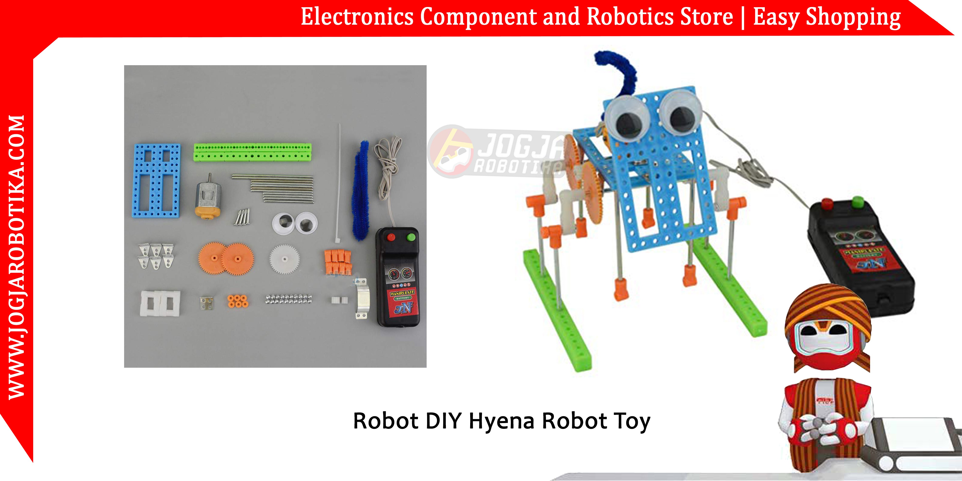 Mainan Edukasi Merakit DIY Robot DIY Hyena Robot Toy