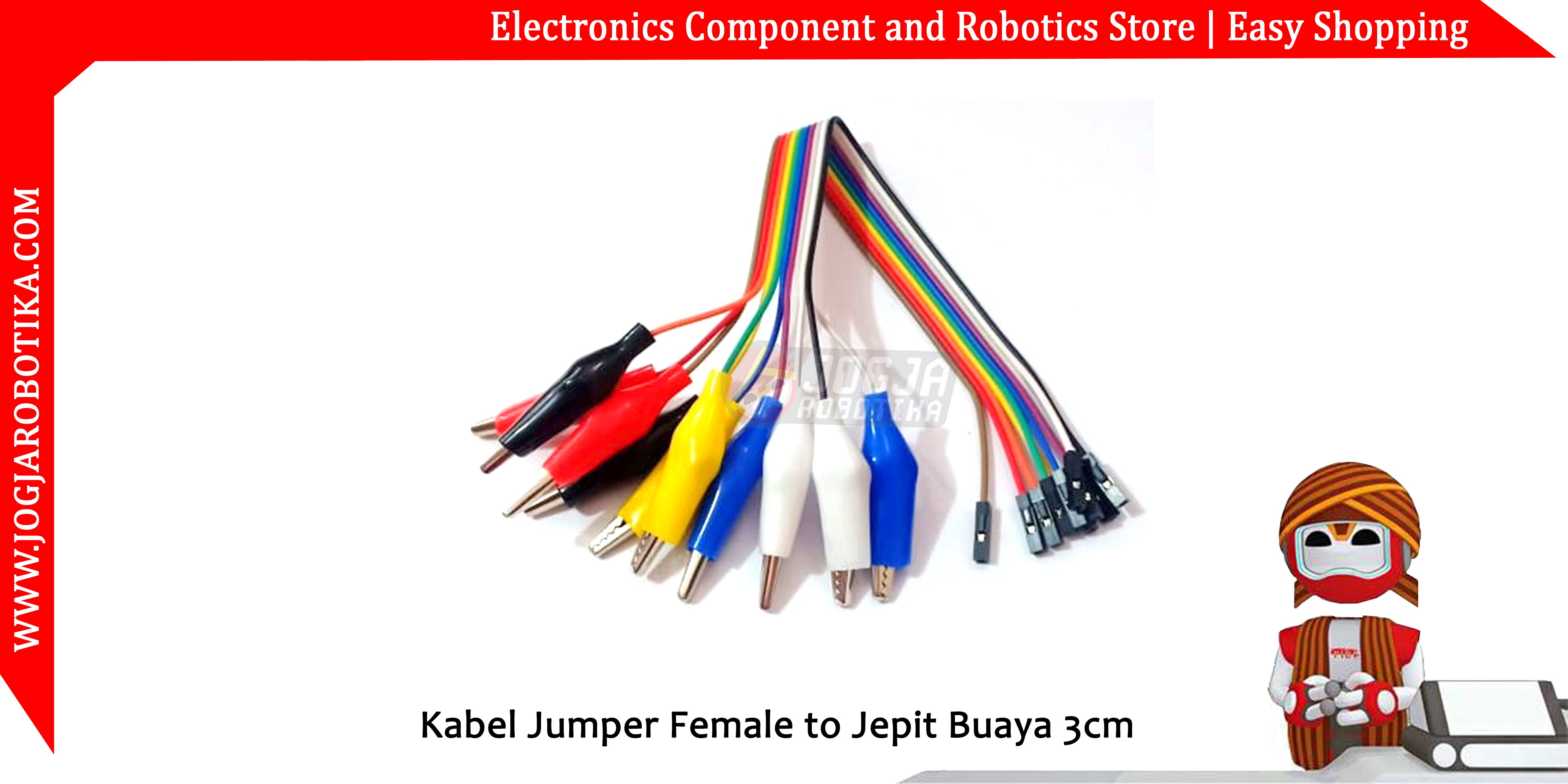 Kabel Jumper Female to Jepit Buaya