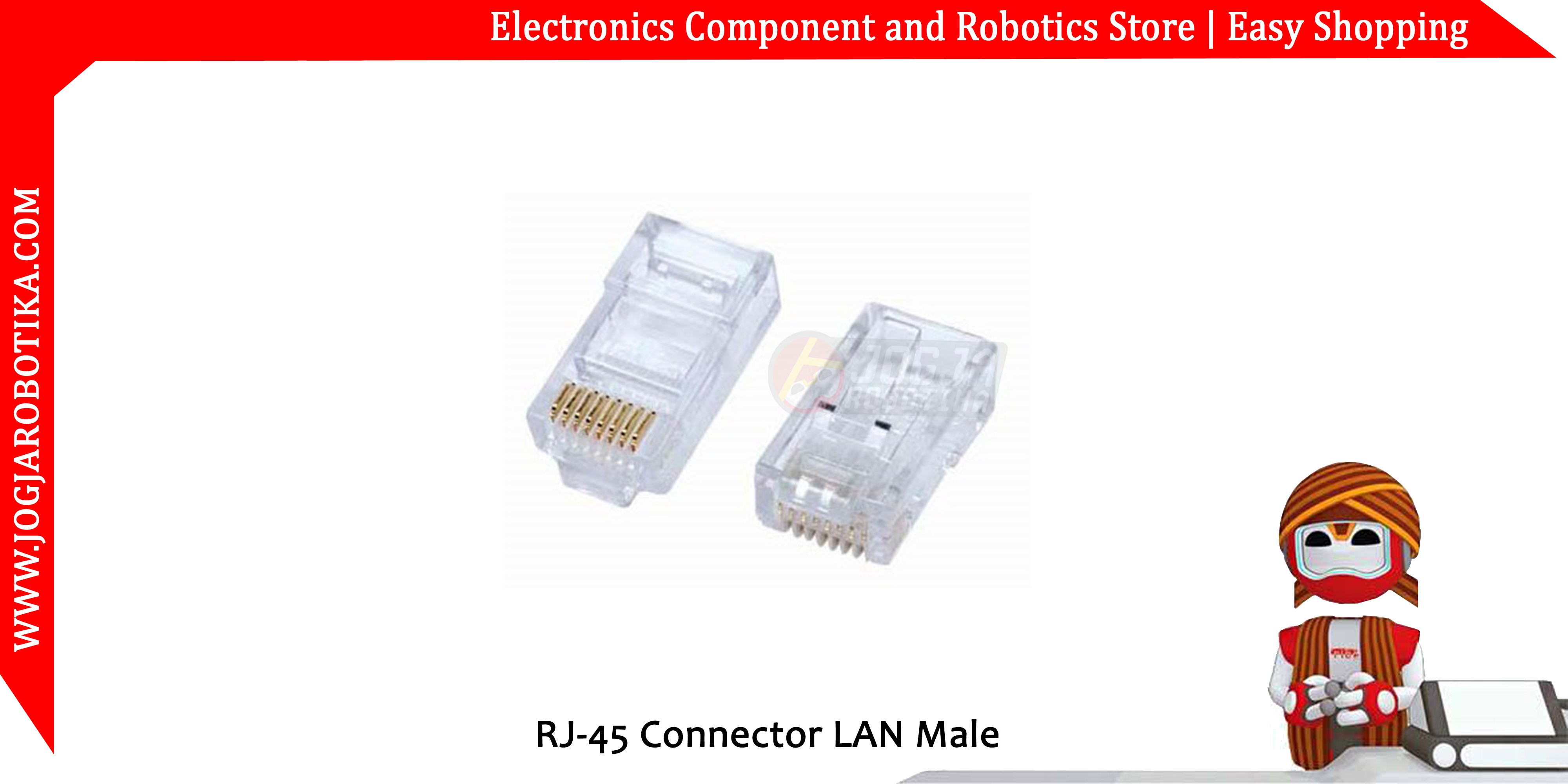 RJ-45 Connector LAN Male