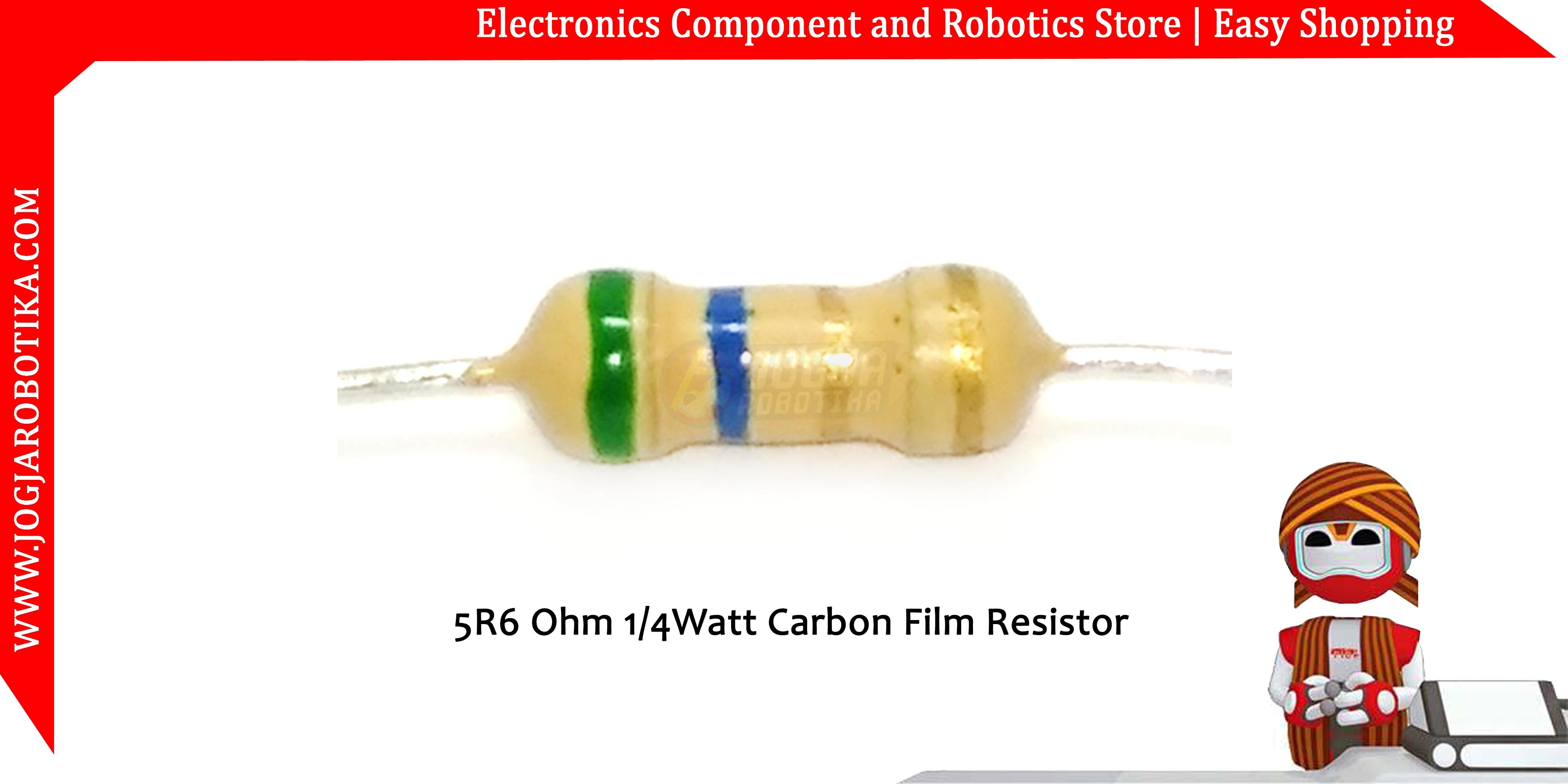 5R6 Ohm 1/4Watt Carbon Film Resistor