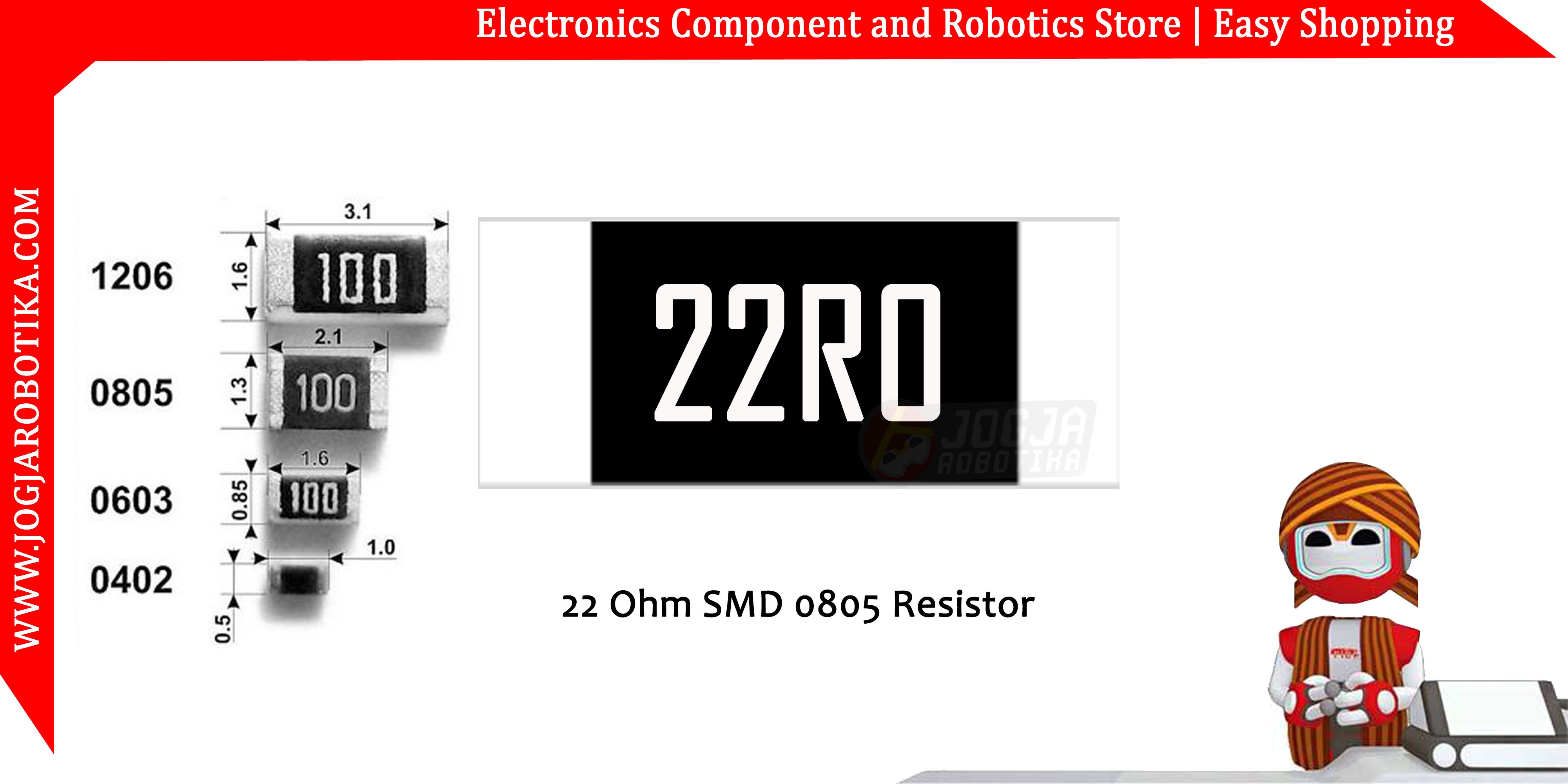22 Ohm SMD0805 Resistor
