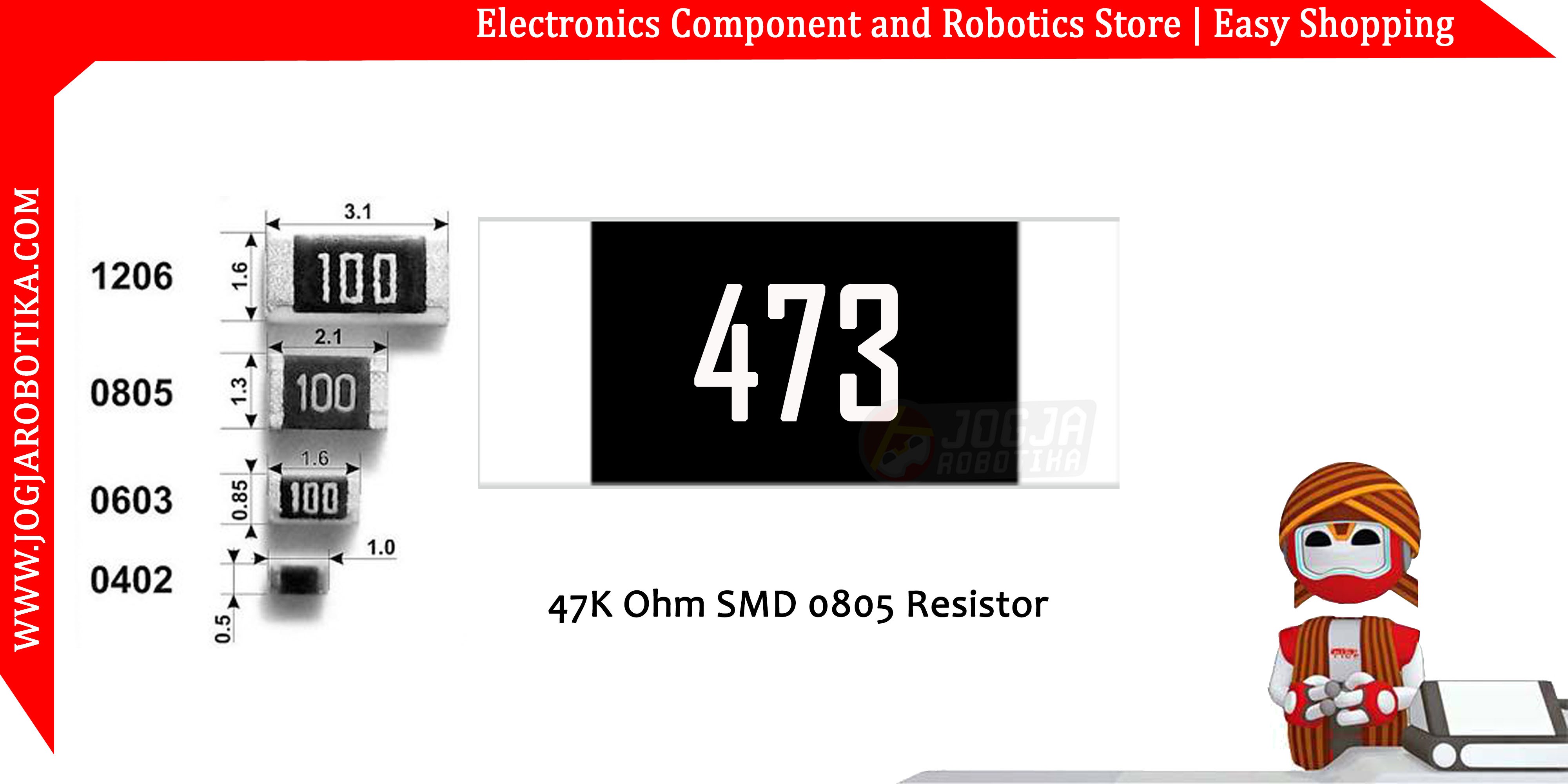47K Ohm SMD0805 Resistor