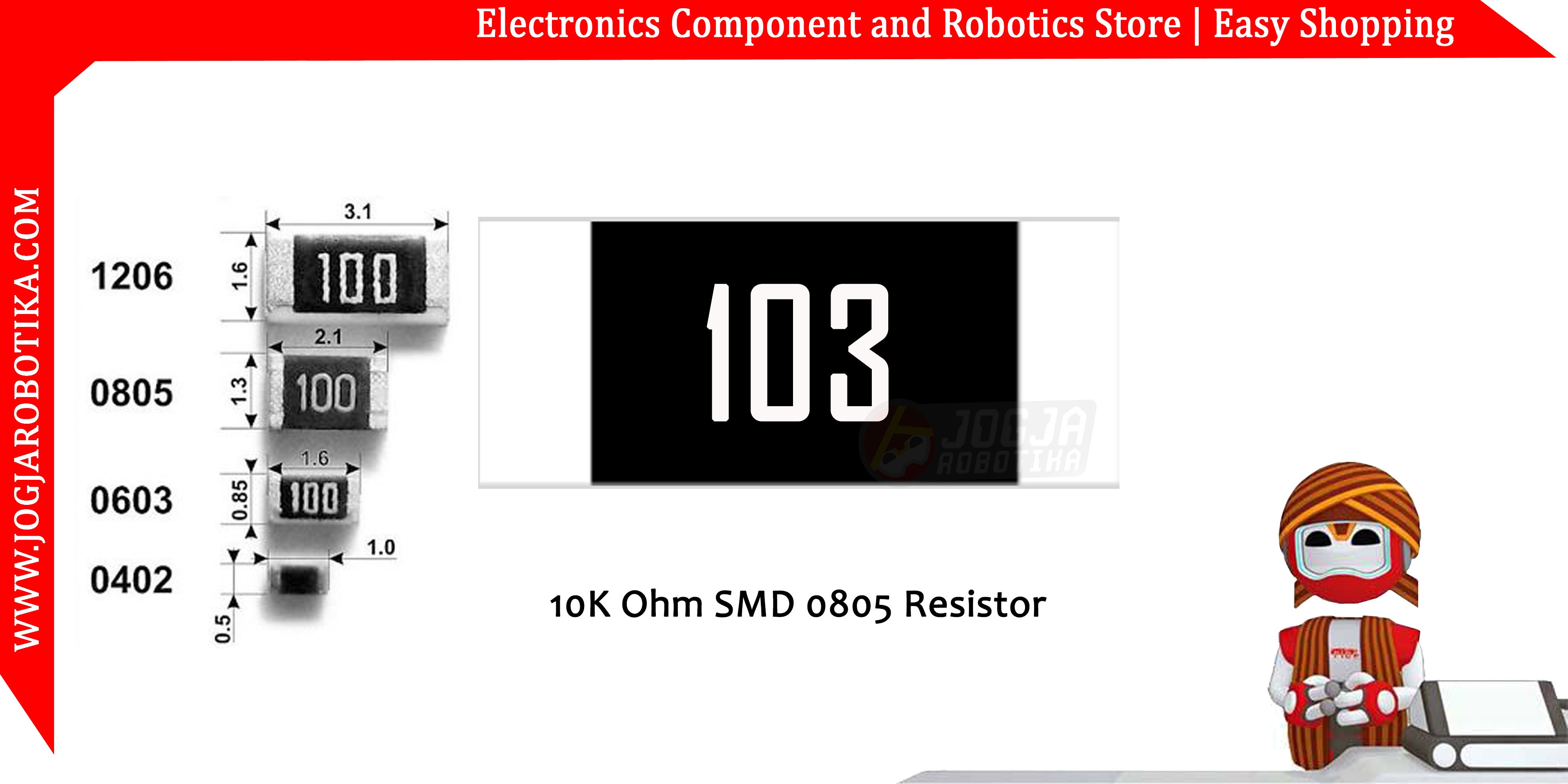 10K Ohm SMD0805 Resistor