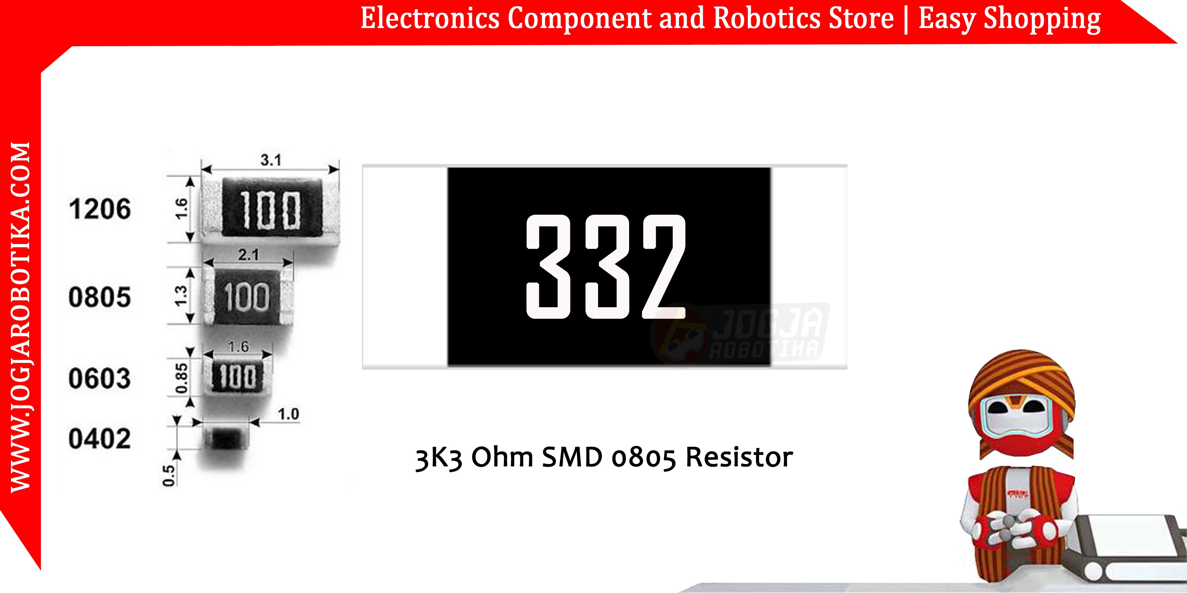 3K3 Ohm SMD0805 Resistor