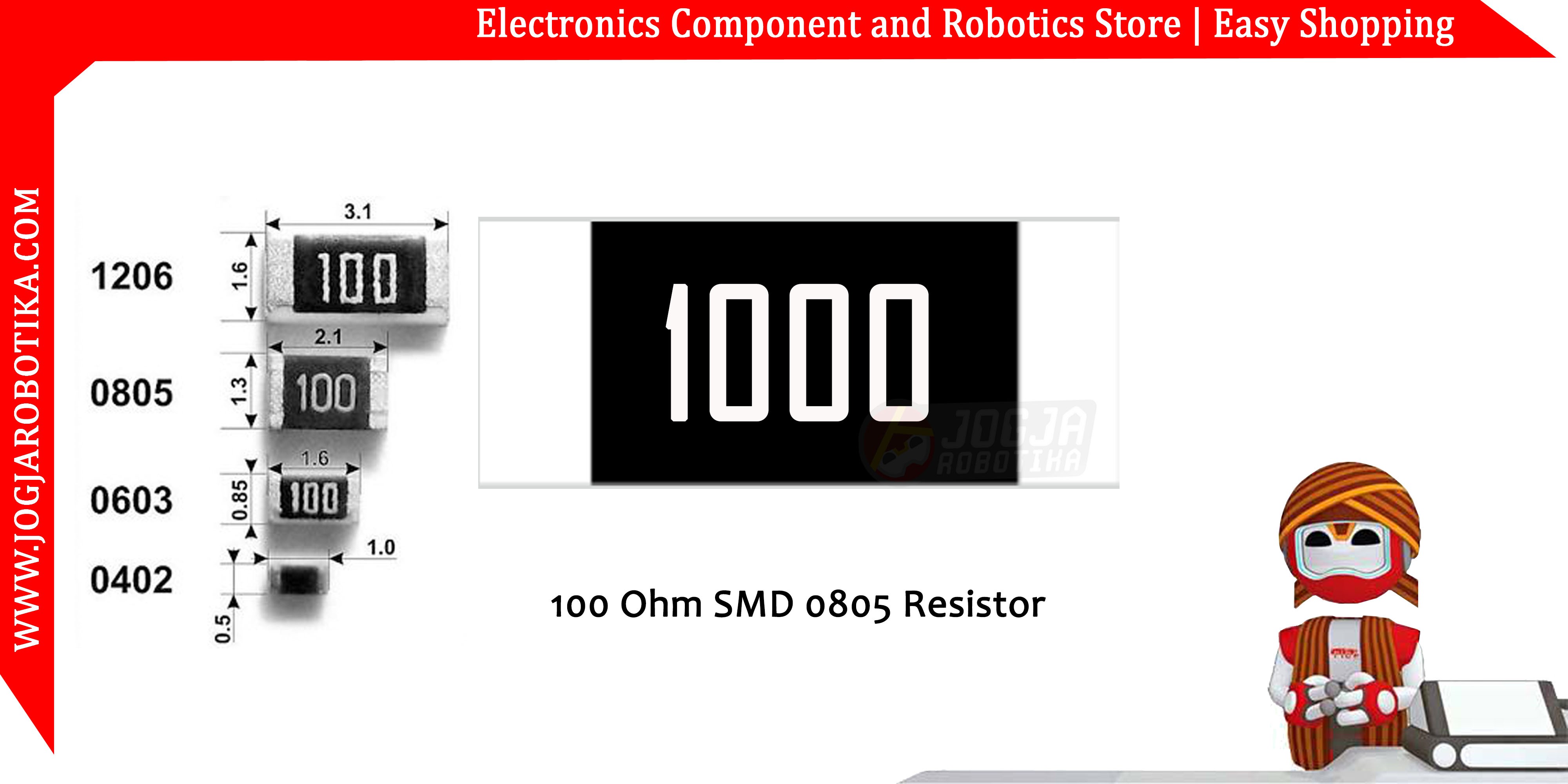 100 Ohm SMD0805 Resistor