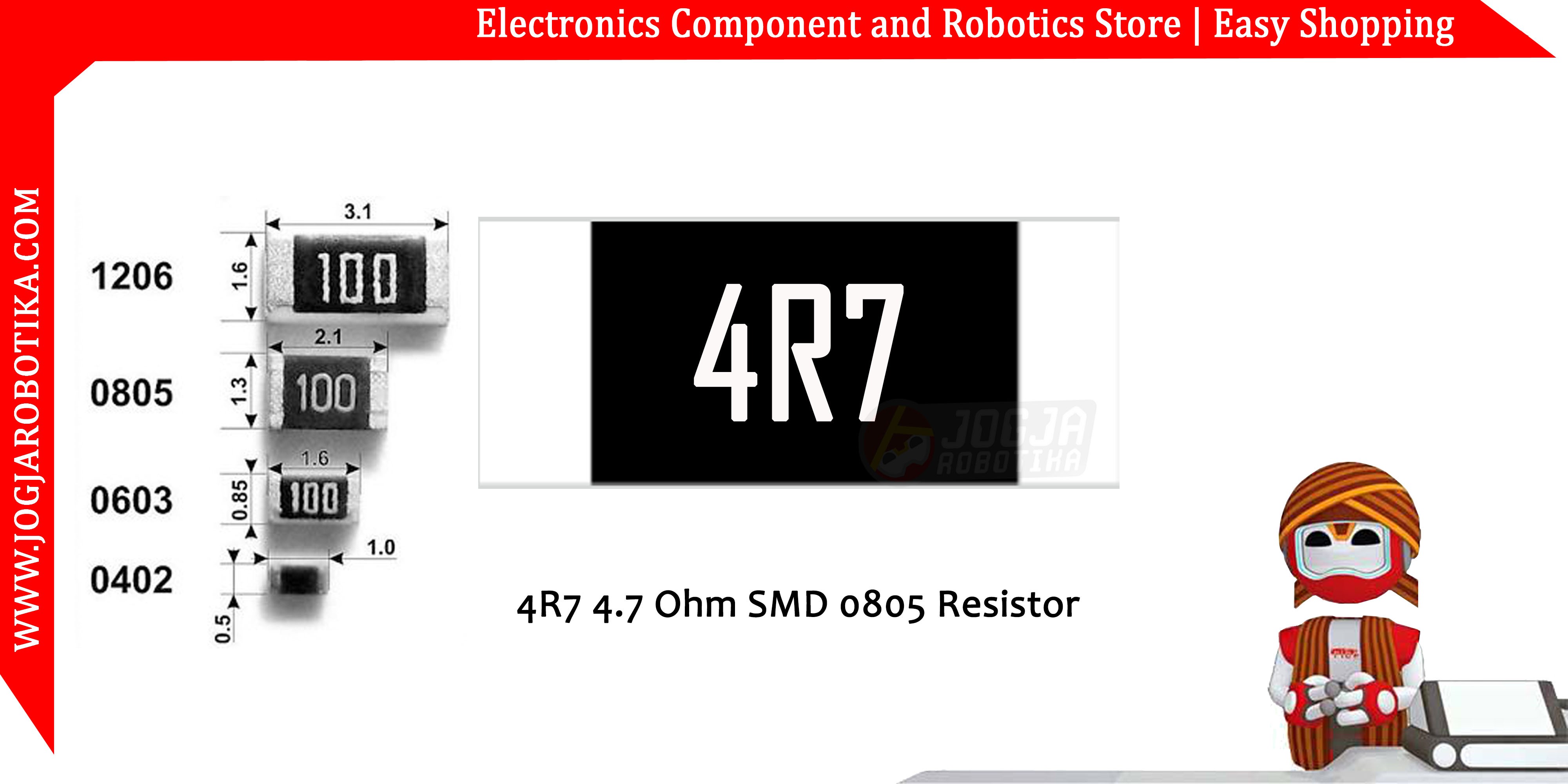 4.7 Ohm SMD0805 Resistor