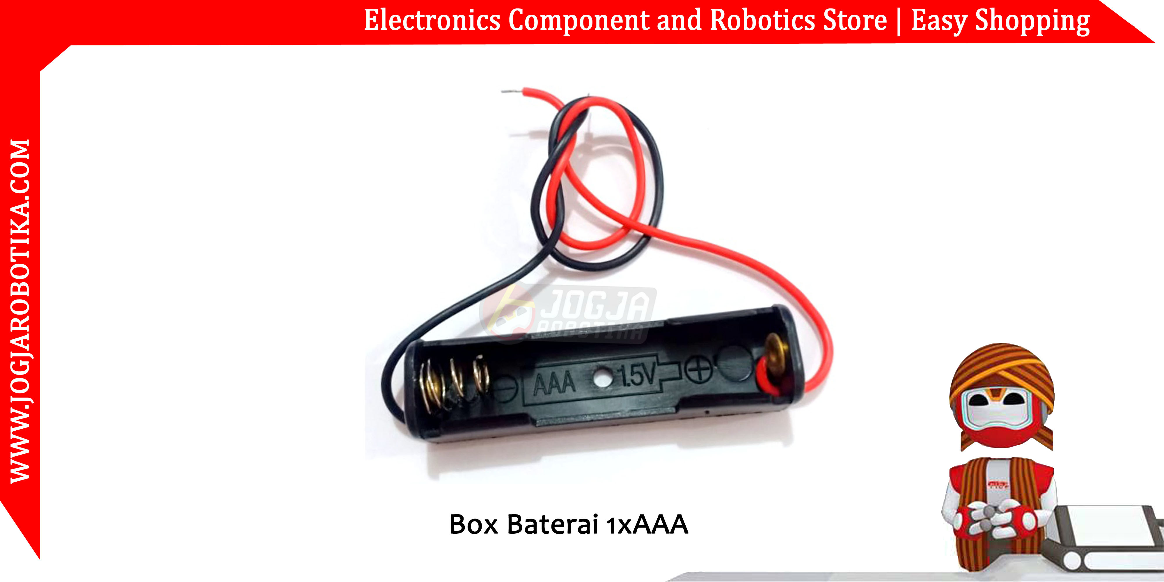 Box Baterai 1x Size AAA