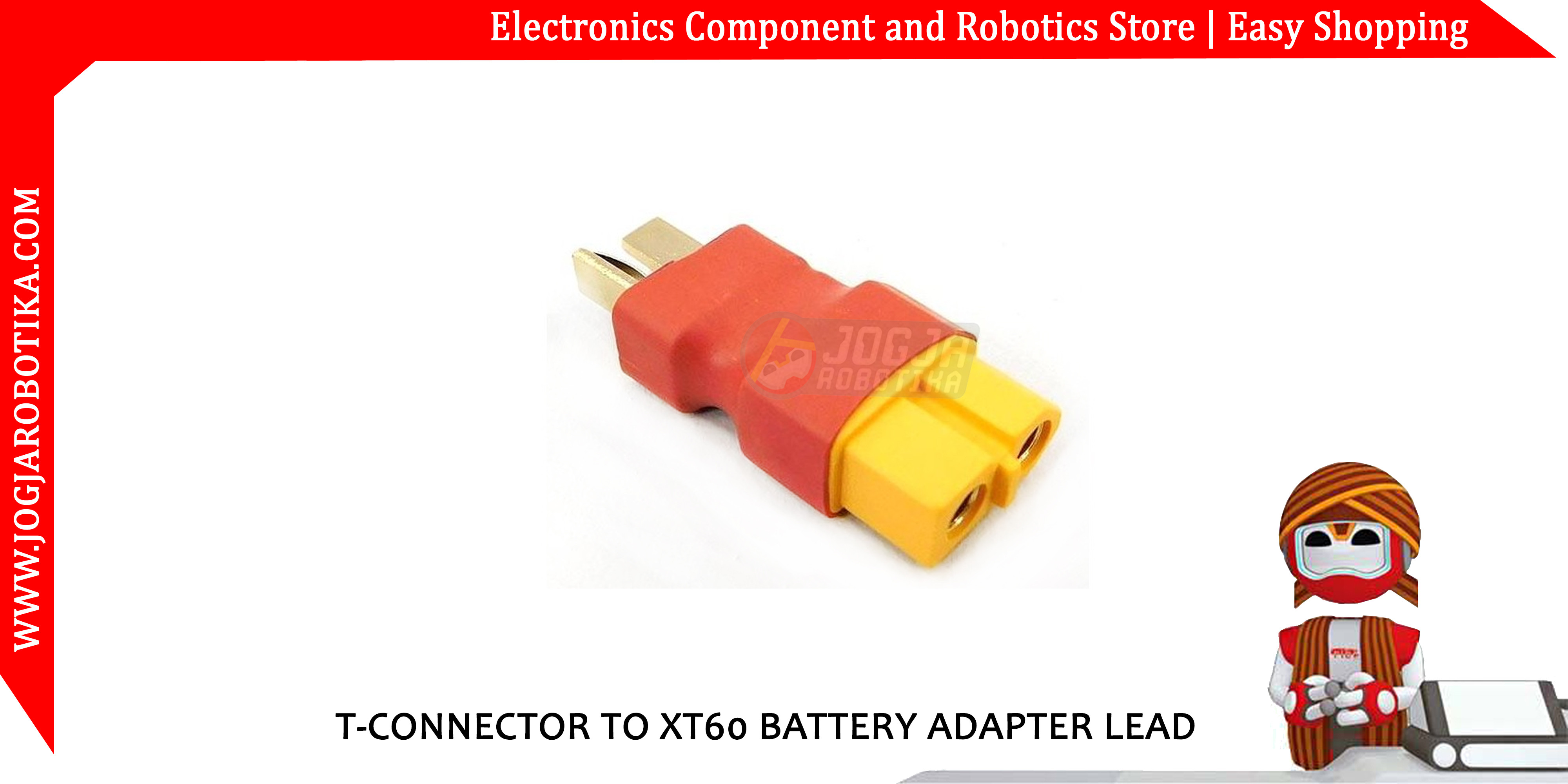 T Connector Male to XT60 Female Battery Adapter Lead
