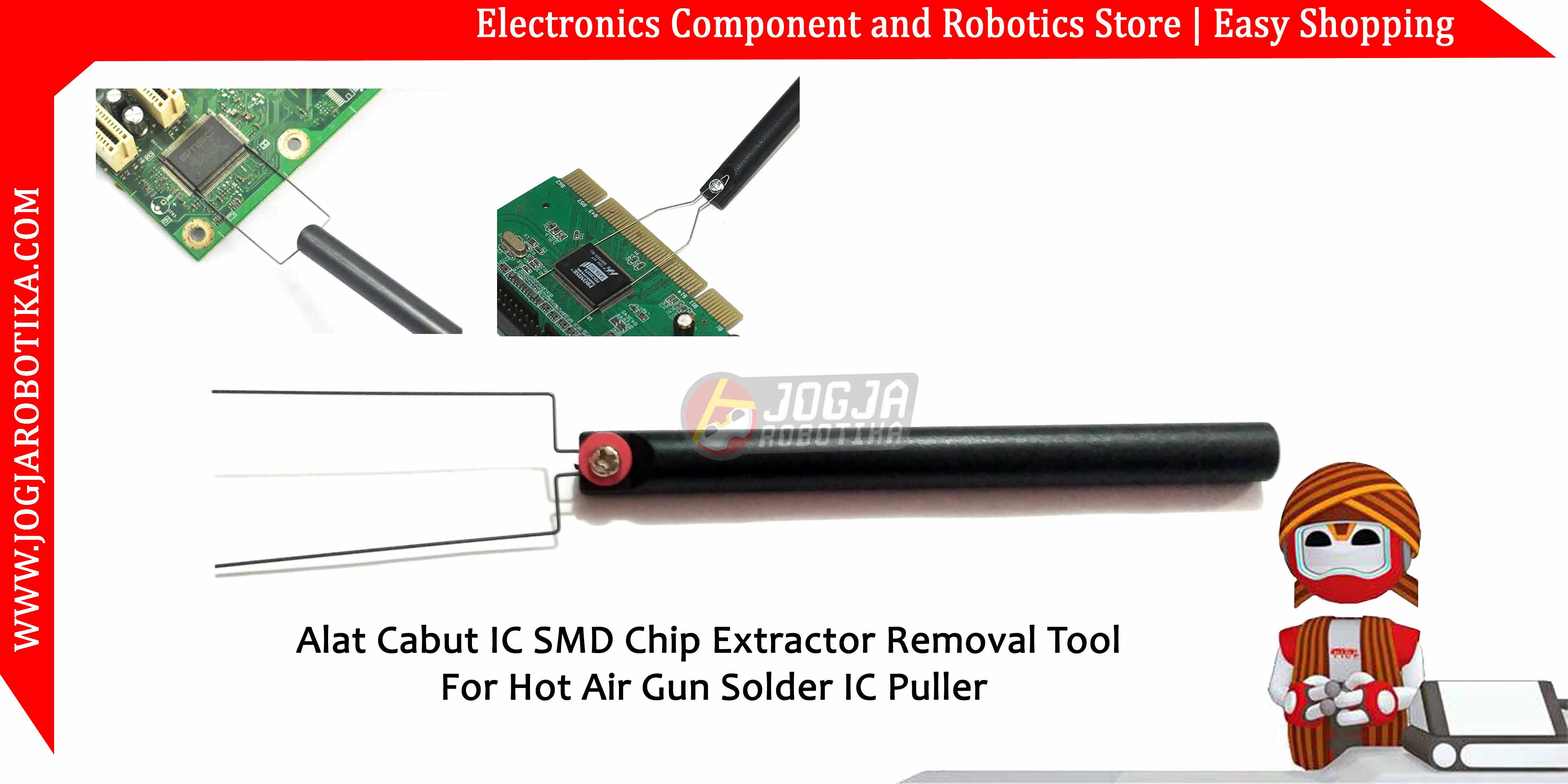 Alat Cabut IC SMD Chip Extractor Removal Tool For Hot Air Gun Solder IC Puller