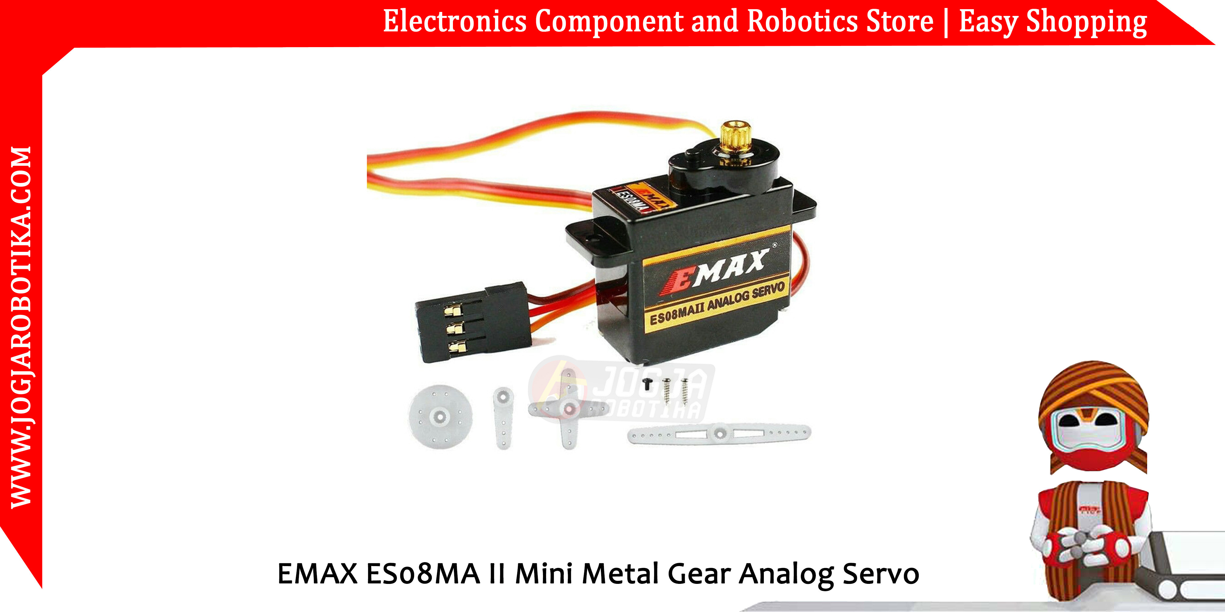 EMAX ES08MA II Mini Metal Gear Analog Servo