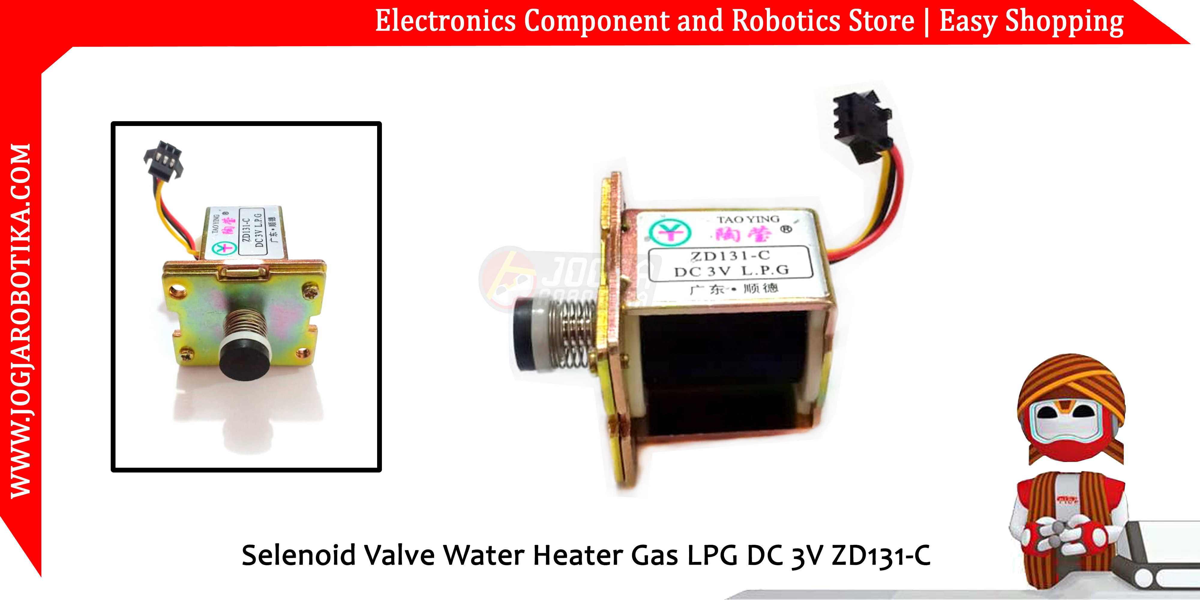 Solenoid Valve Water Heater Gas LPG DC 3V ZD131-C