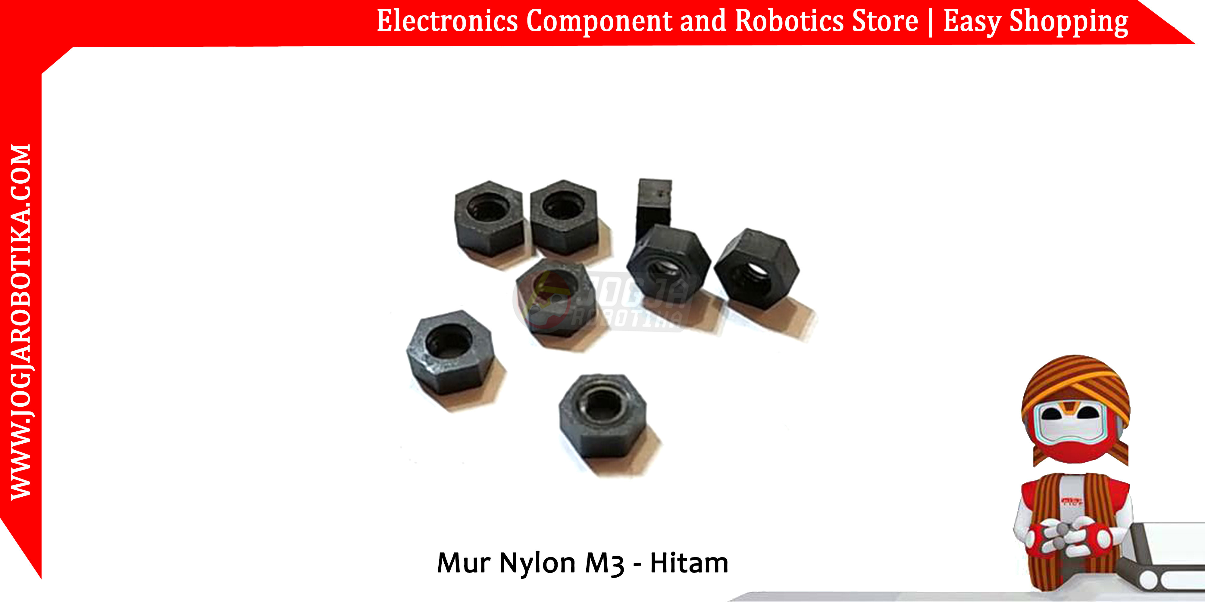 Mur Nylon M3 - Hitam