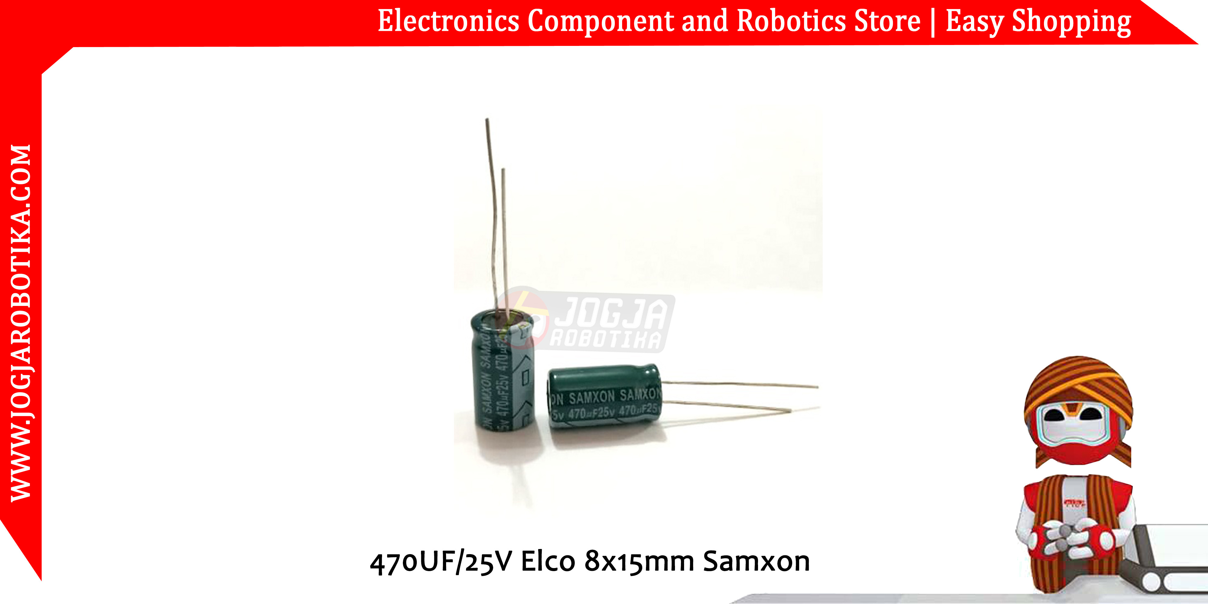 470UF/25V Elco 8x15mm Samxon