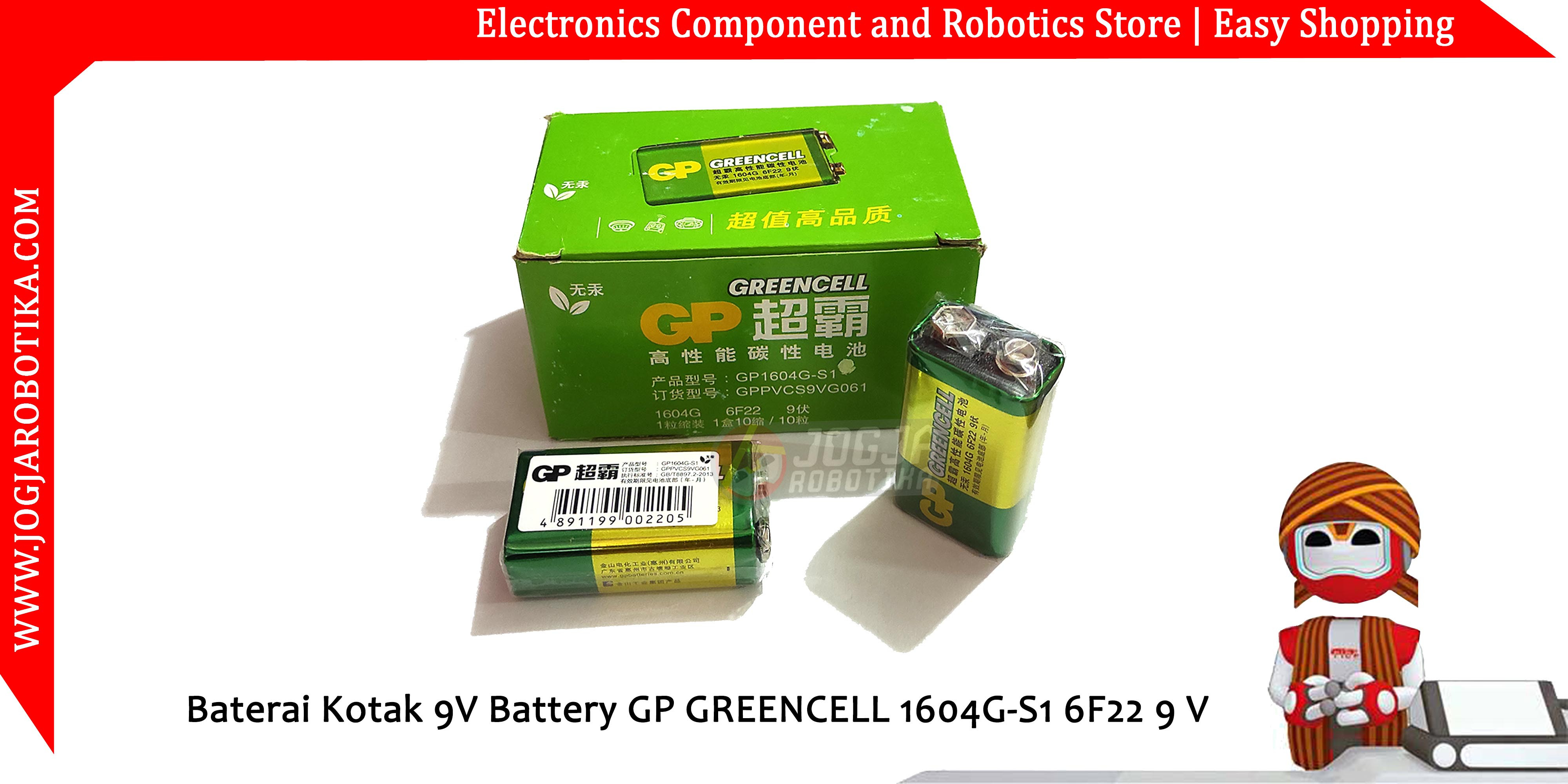 BATERAI KOTAK 9V BATTERY 6F22 - MEREK RANDOM