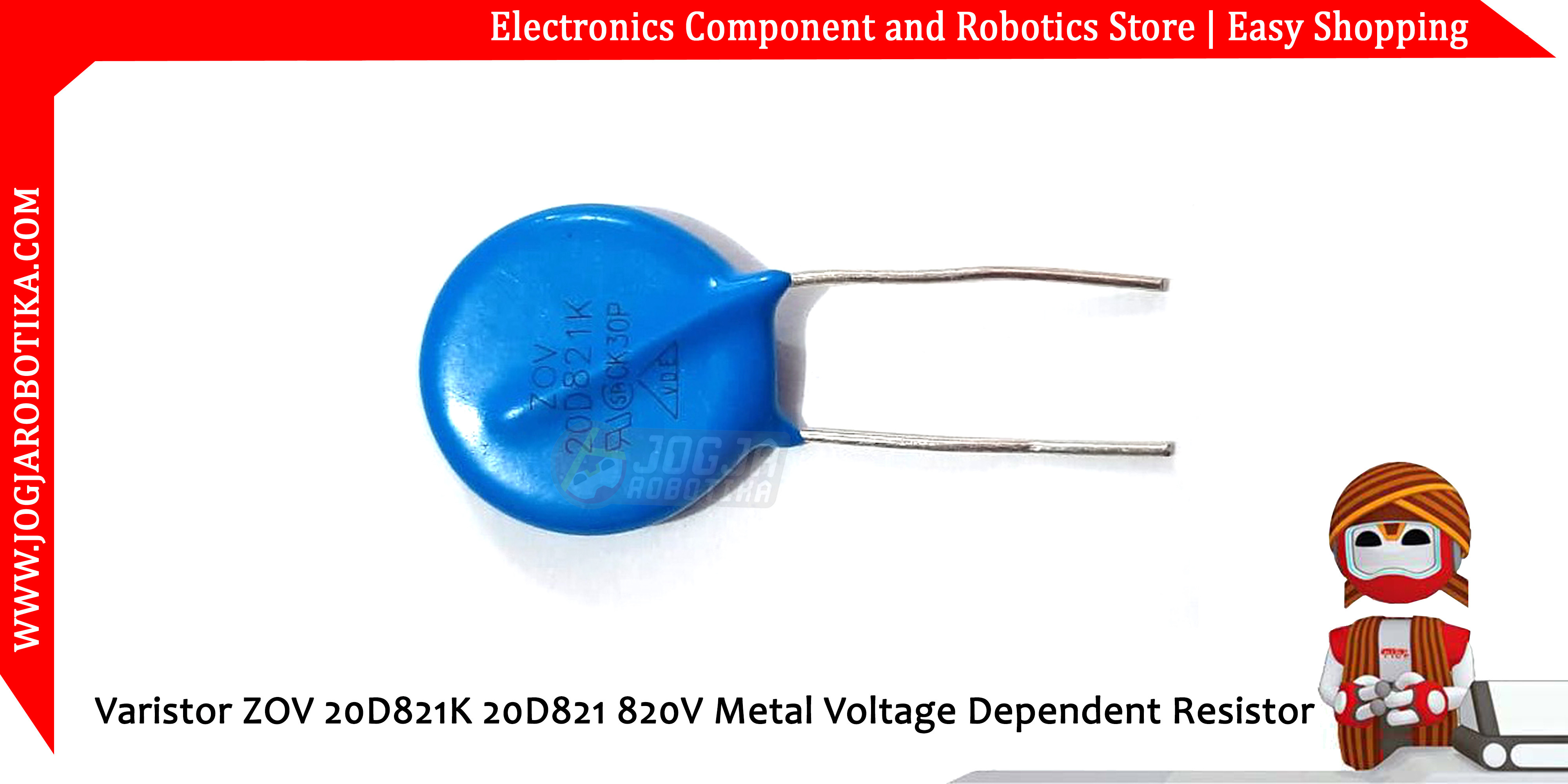 Varistor ZOV 20D821K 20D821 820V Metal Voltage Dependent Resistor