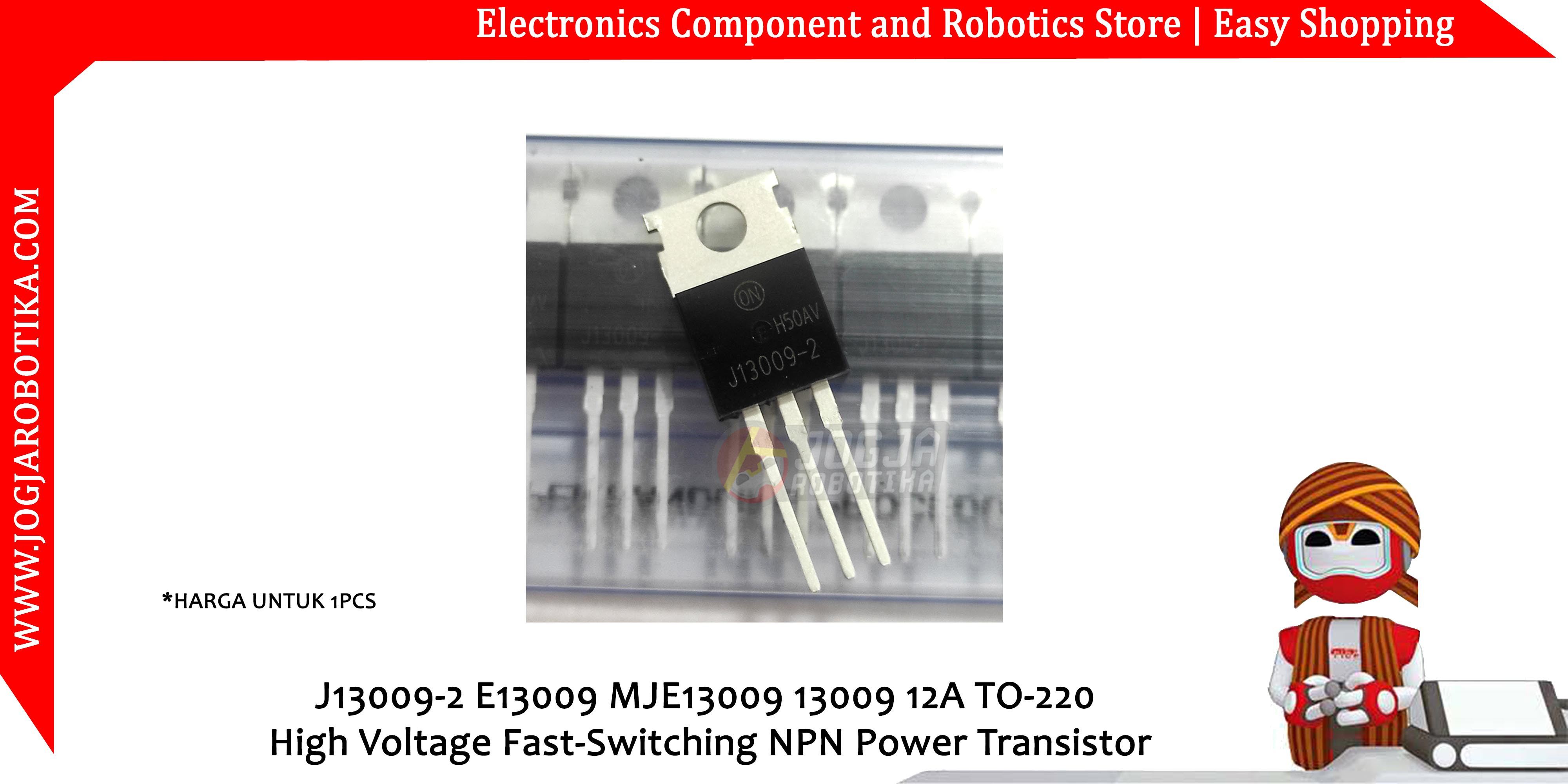 Original J13009-2 E13009 MJE13009 13009 12A TO-220 High Voltage Fast-Switching NPN Power Transistor