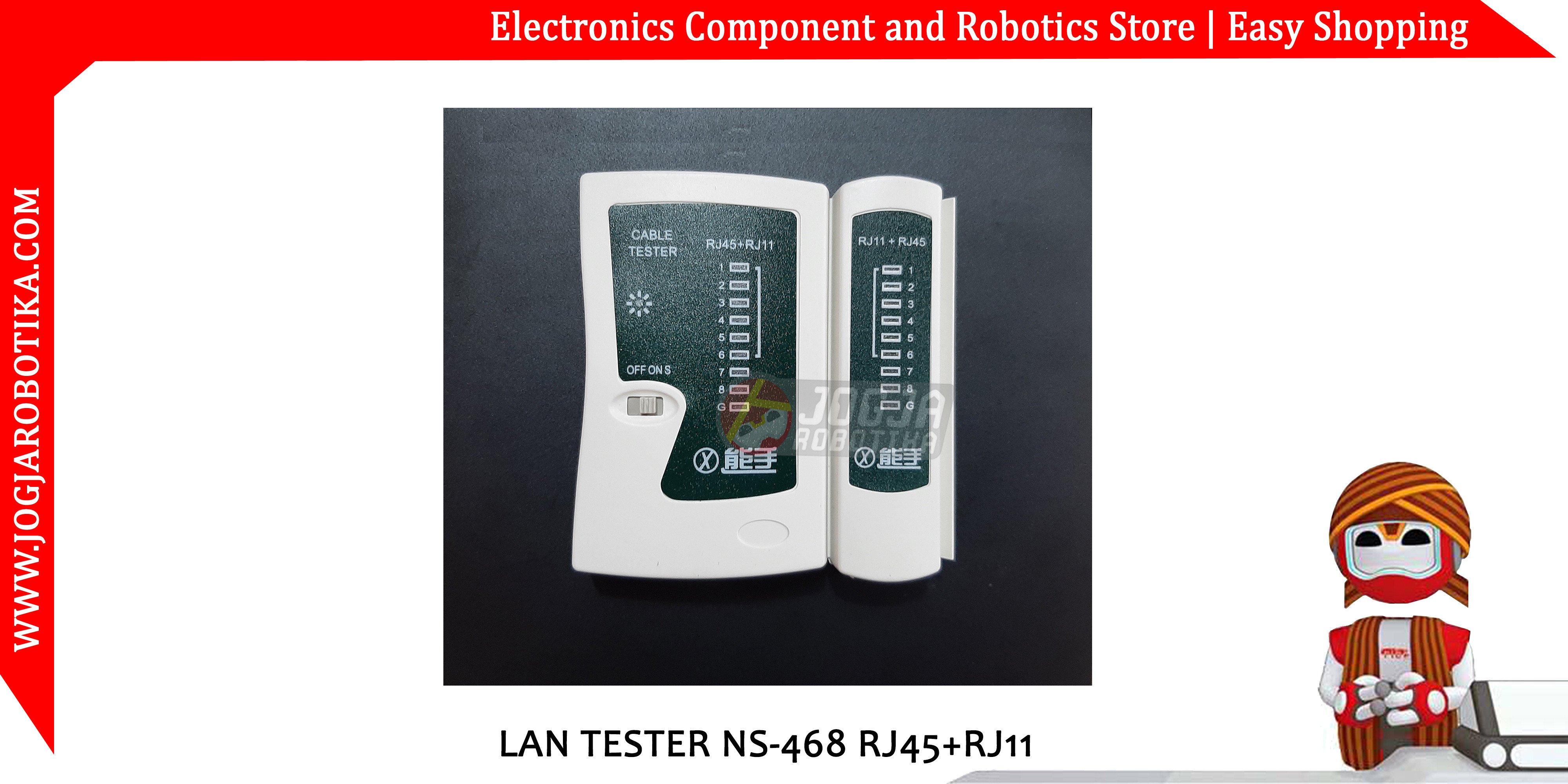 LAN TESTER NS-468 RJ45+RJ11