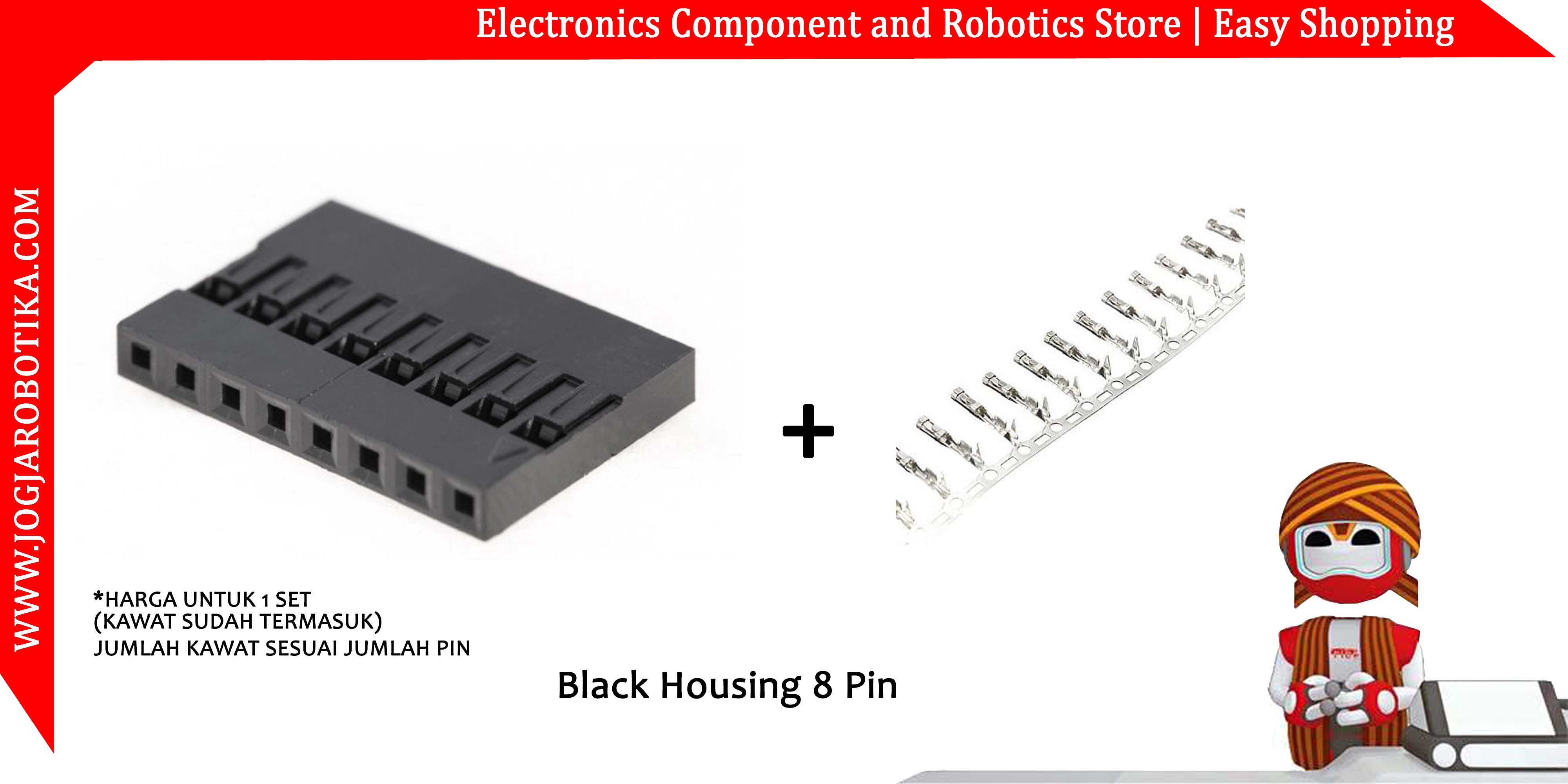 Black Housing 8 Pin