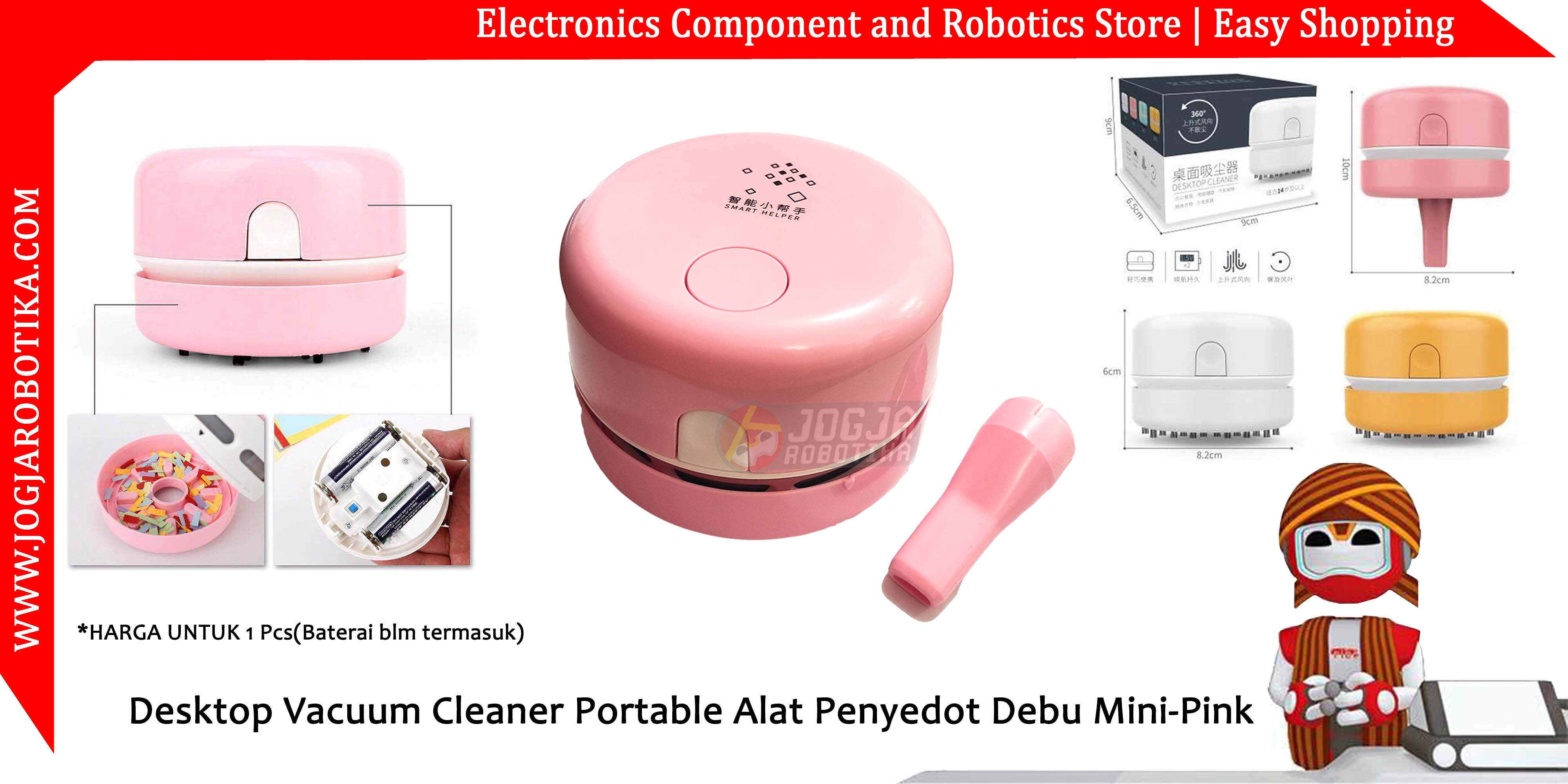 Desktop Vacuum Cleaner Portable Alat Penyedot Debu Mini-Pink