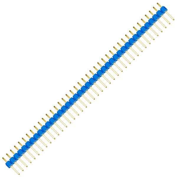 1x40 Pin Male Header Single Row (2.54 mm)-Blue