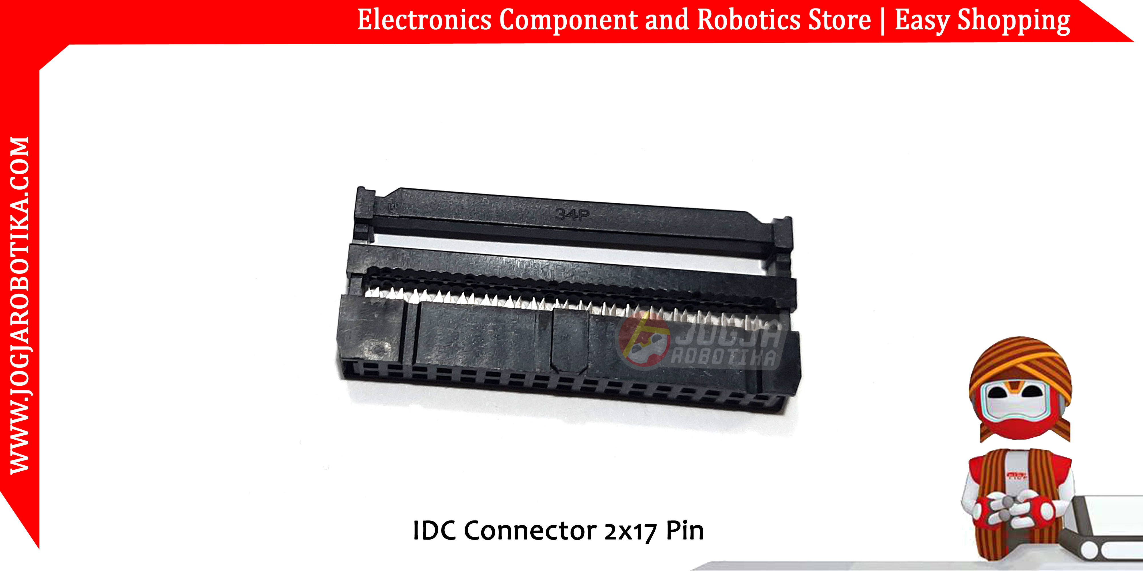 IDC Connector 2x17 Pin