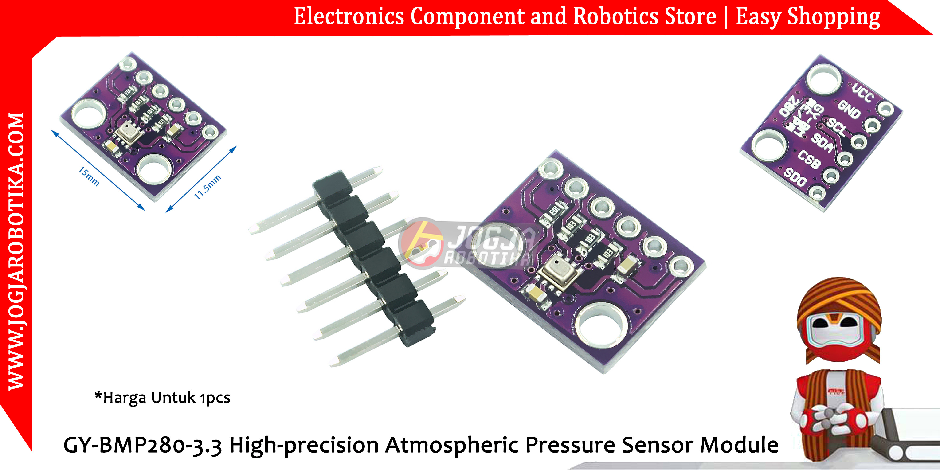 GY-BMP280-3.3 High-precision Atmospheric Pressure Sensor Module