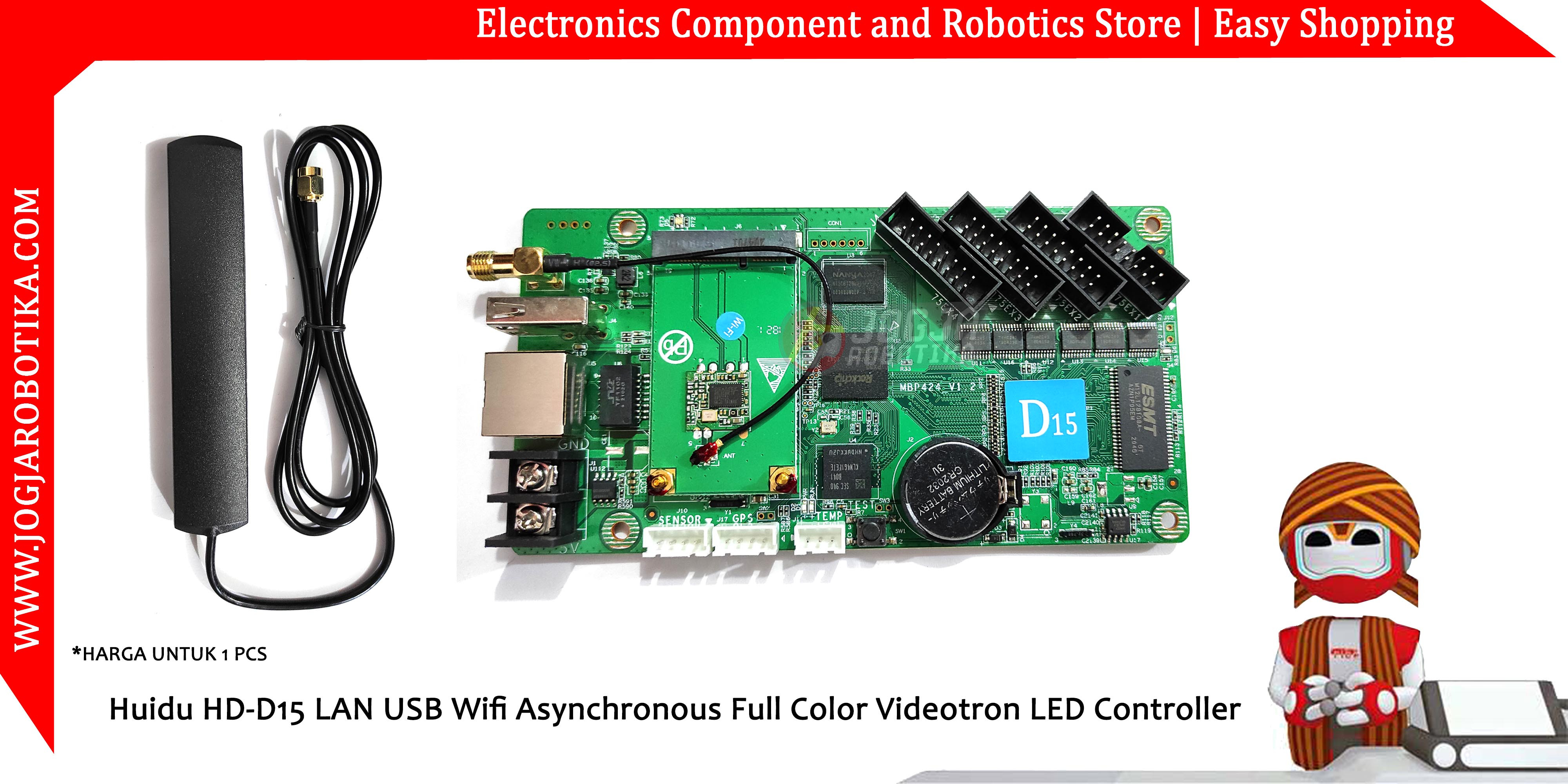 Huidu HD-D15 LAN USB Wifi Asynchronous Full Color Videotron LED Controller